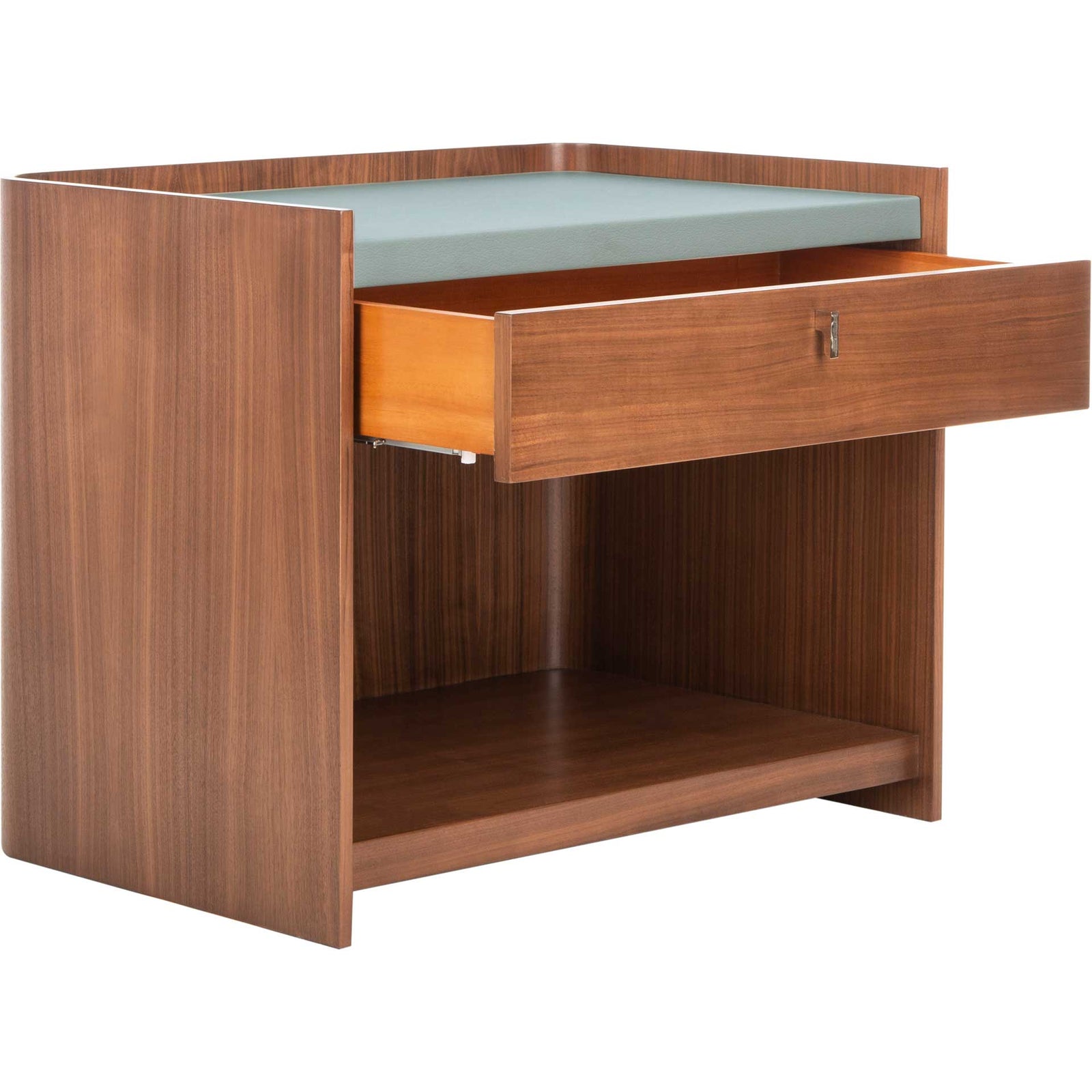 Eugene Nightstand Walnut/Pale Gray