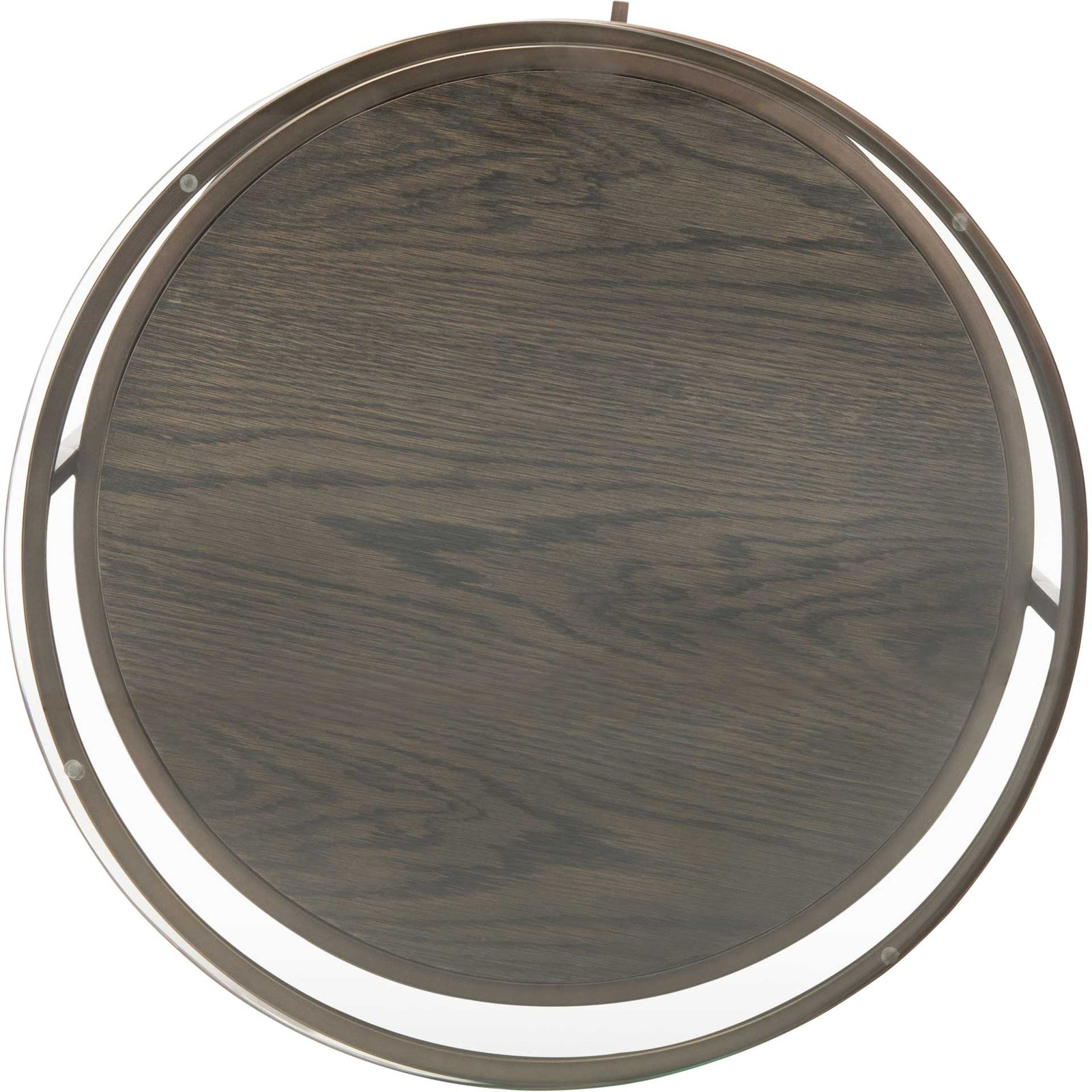 Robin Round 1 Drawer Nightstand Dark Walnut