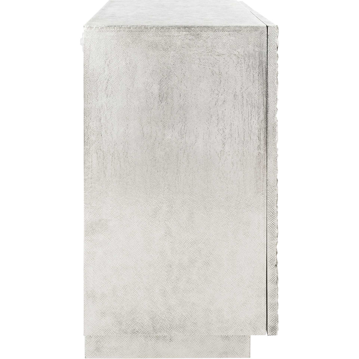 Sylvie Sunburst 2-Door Chest Silver