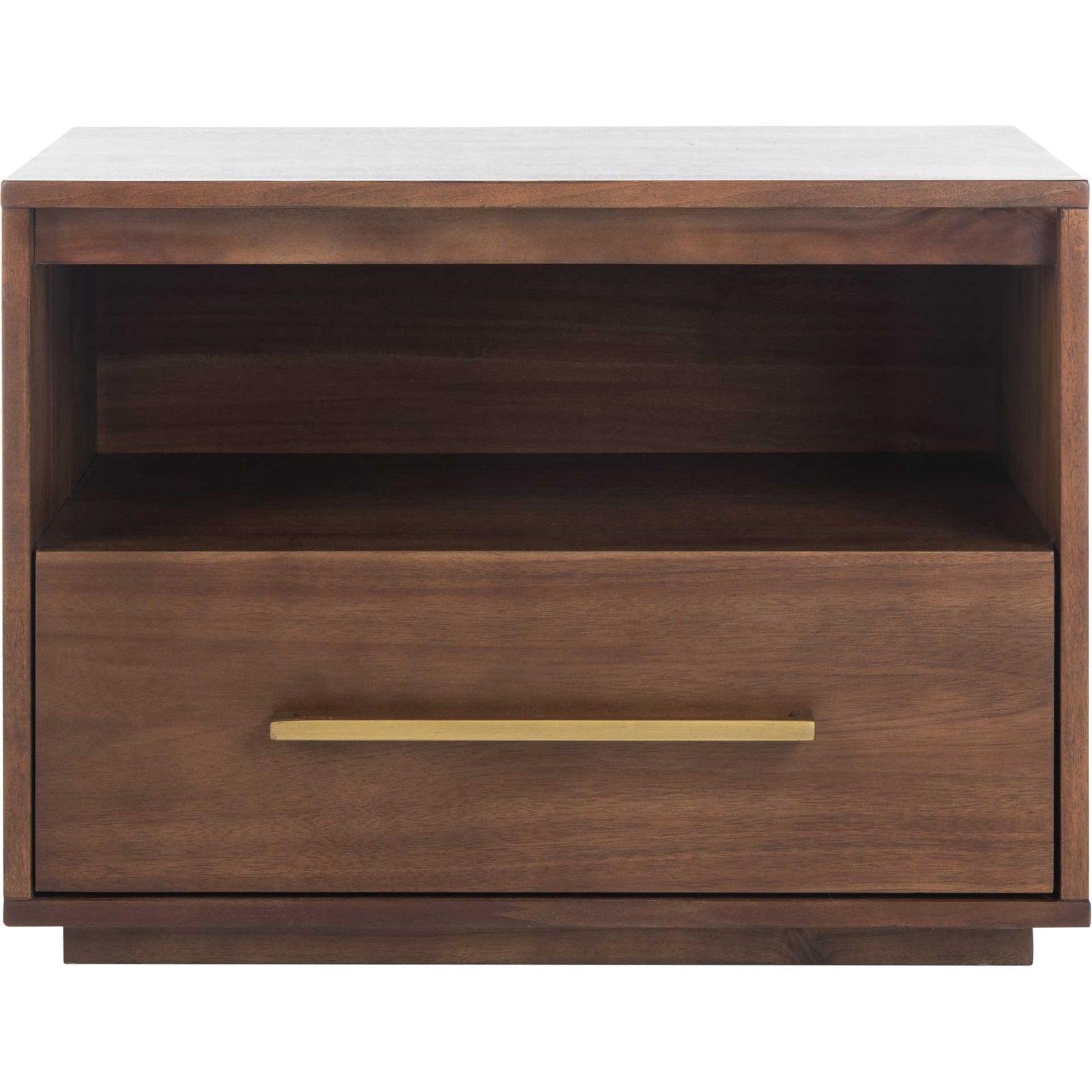 Magna 1 Drawer Nightstand Brown