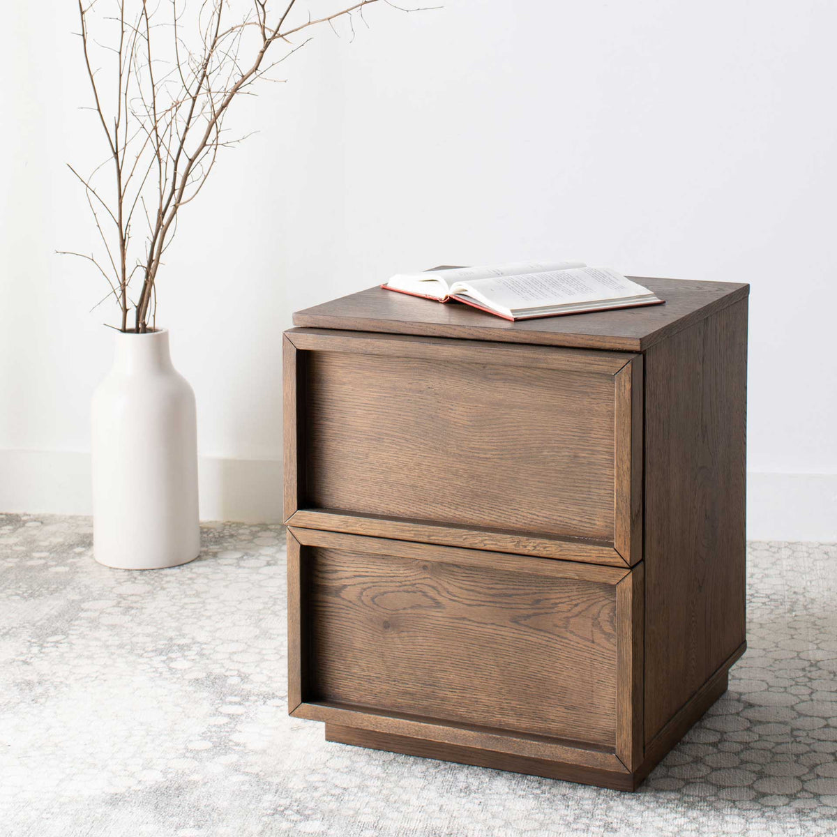 Zendaya 2 Drawer Nightstand Natural