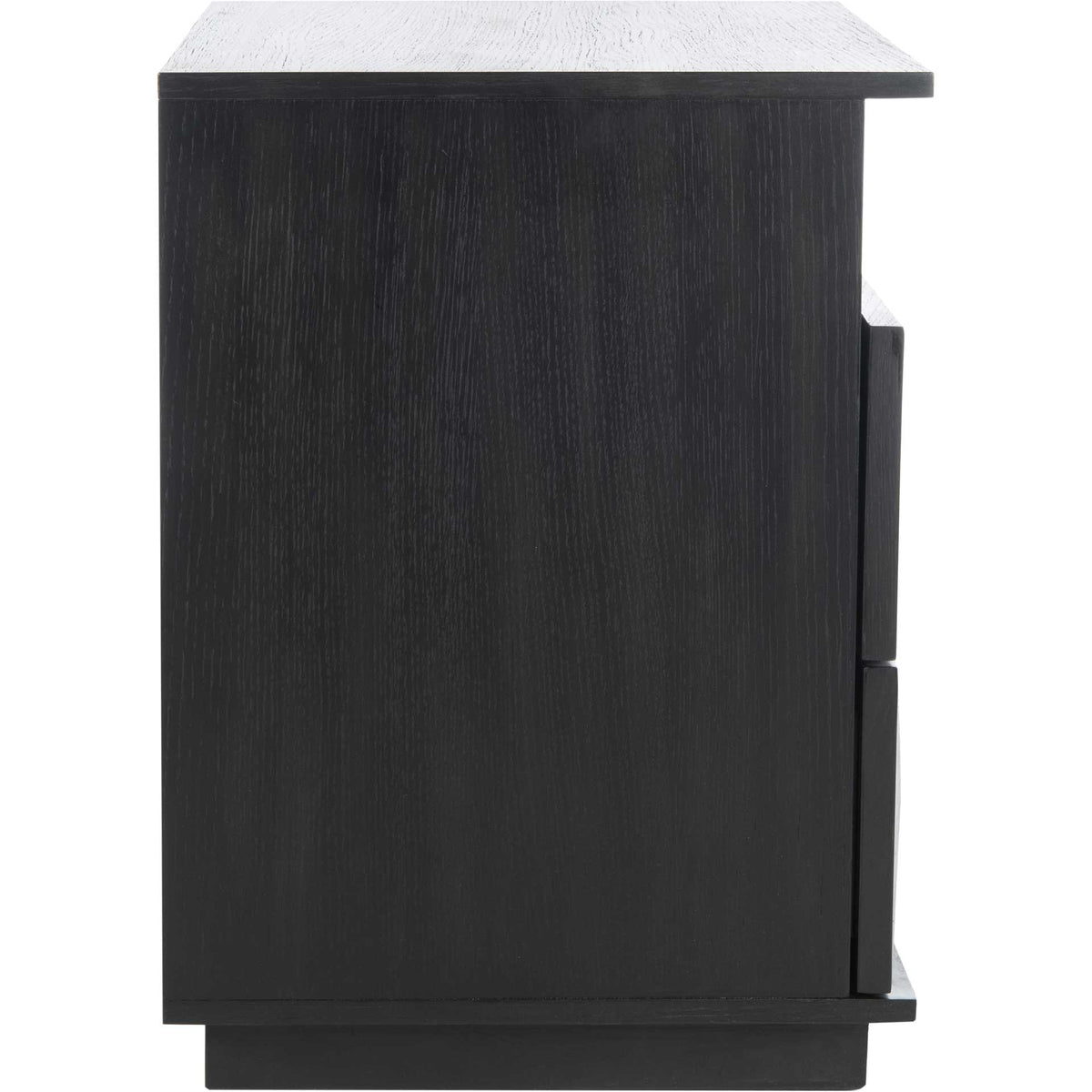 Palmetto 2 Drawer Nightstand Black