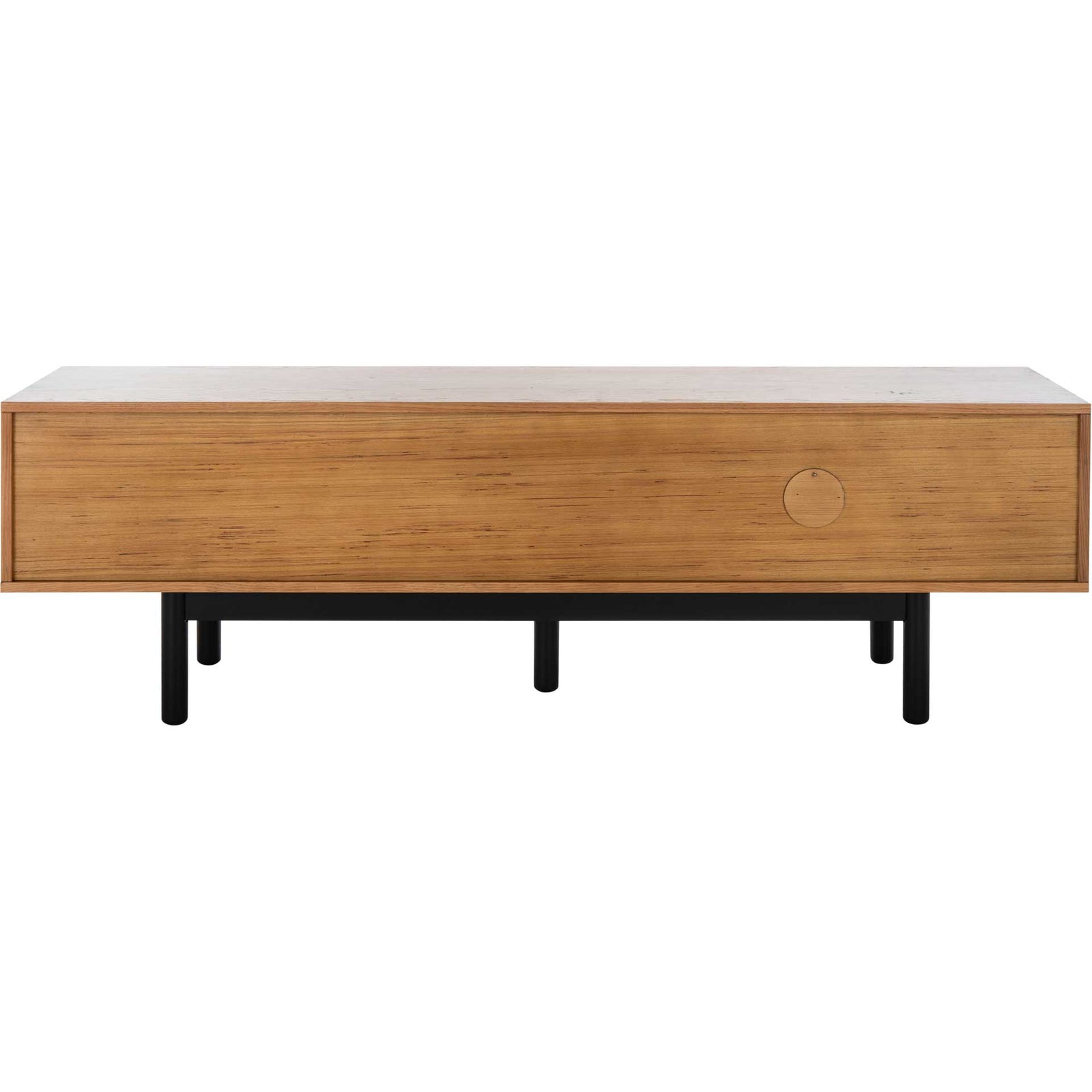 Geri 2 Drawer Media Stand Oak/Black