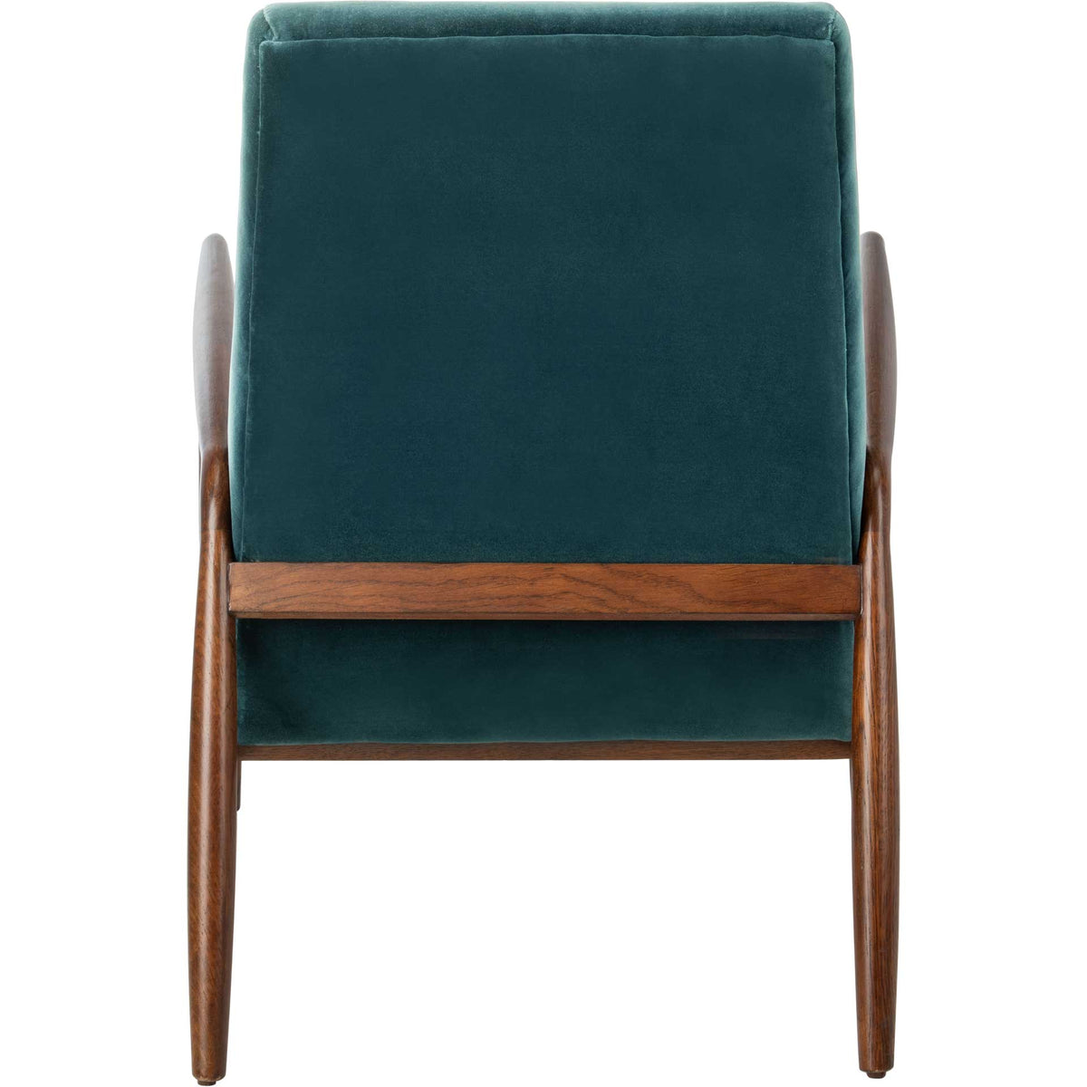 Wilson Channel Arm Chair Dark Teal/Dark Walnut