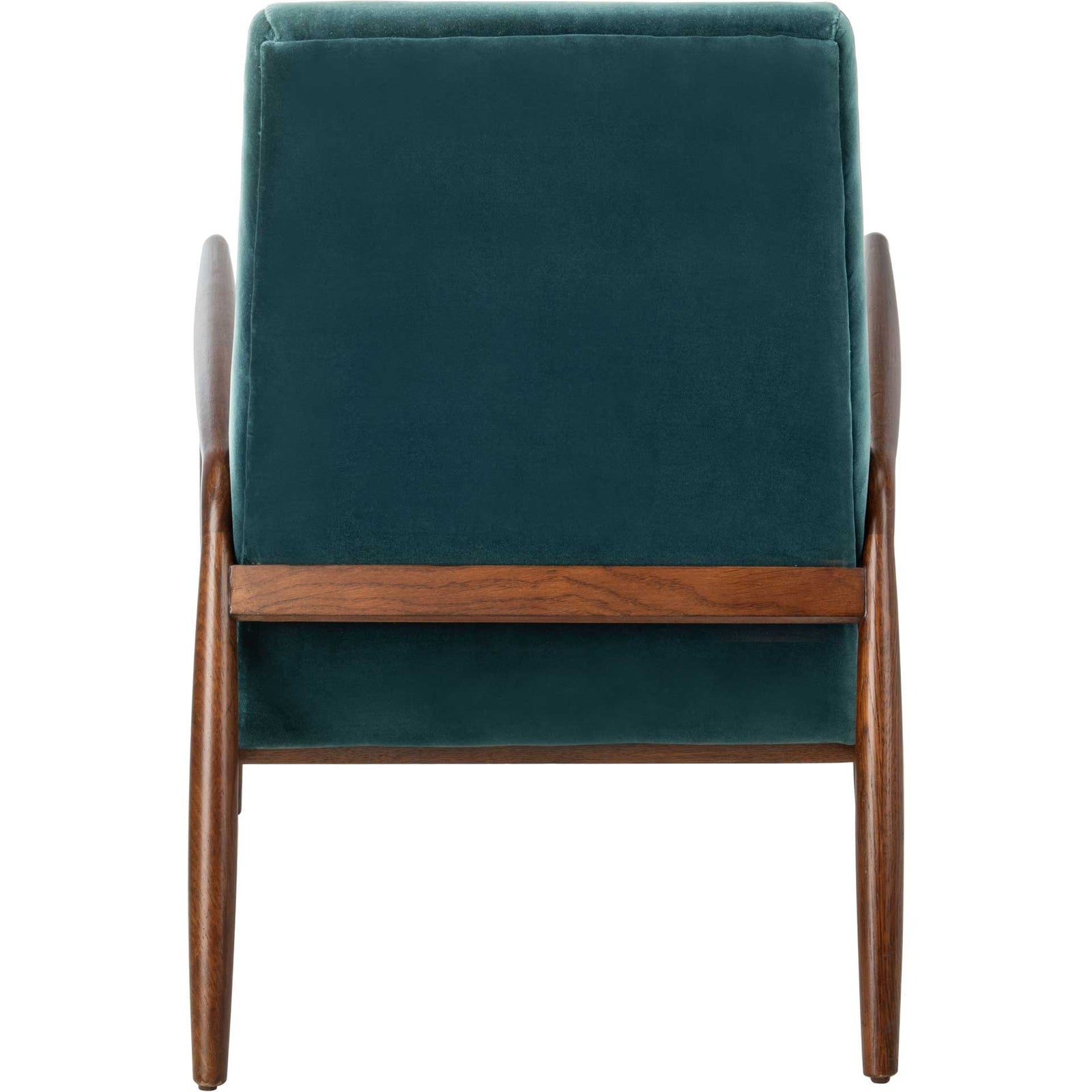 Wilson Channel Arm Chair Dark Teal/Dark Walnut