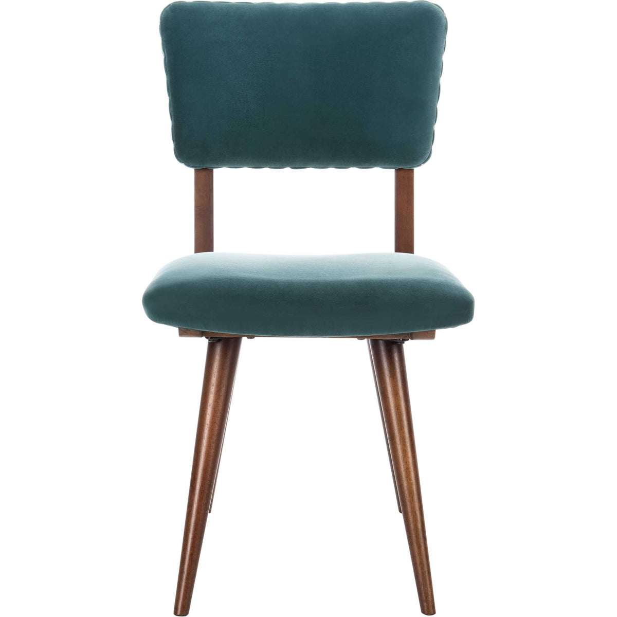 August Dining Chair Dark Teal/Dark Walnut (Set of 2)