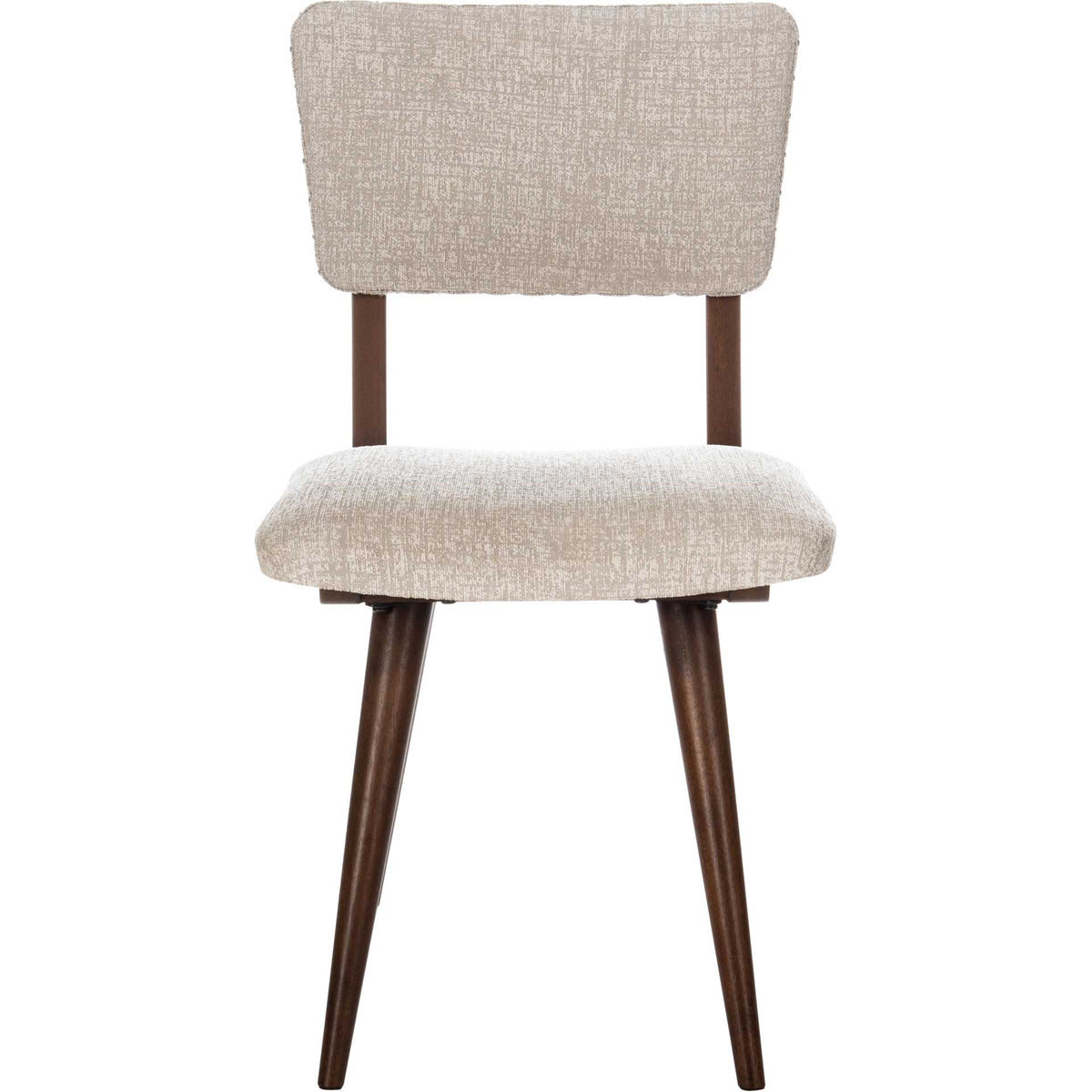 August Dining Chair Taupe/Dark Walnut (Set of 2)
