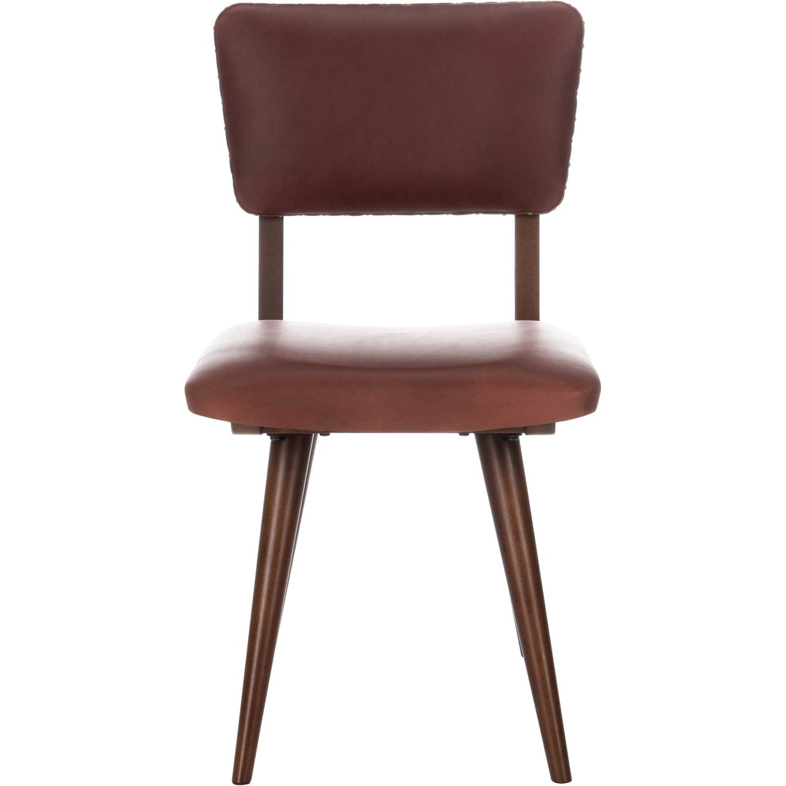 August Dining Chair Oxblood/Dark Walnut (Set of 2)