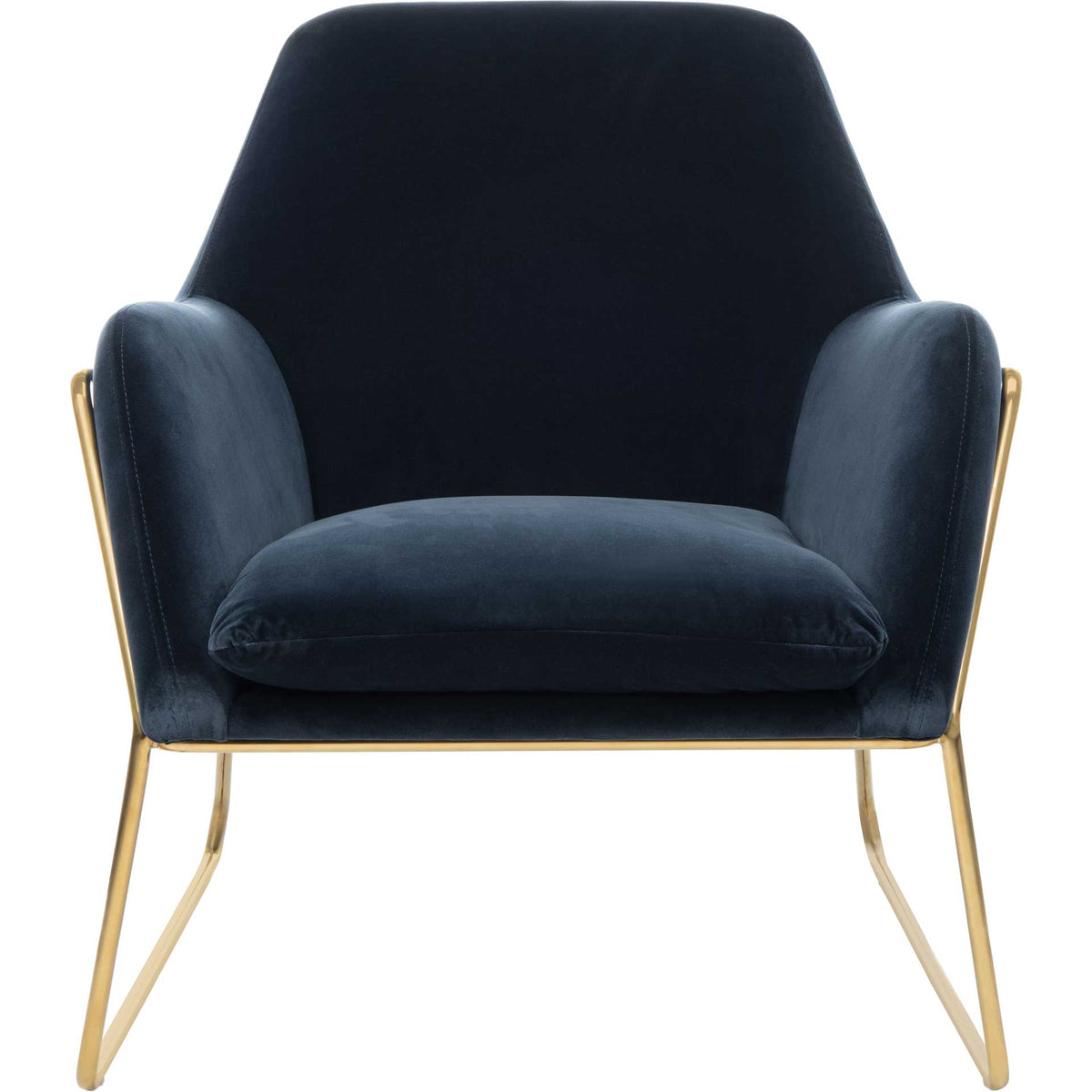 Millard Metal Frame Accent Chair Navy
