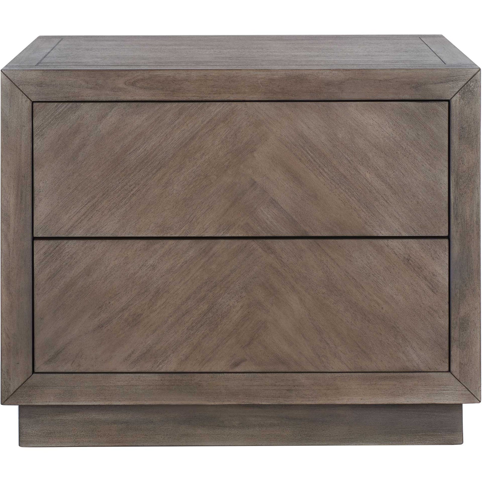 Sterling 2 Drawer Wood Nightstand Light Brown