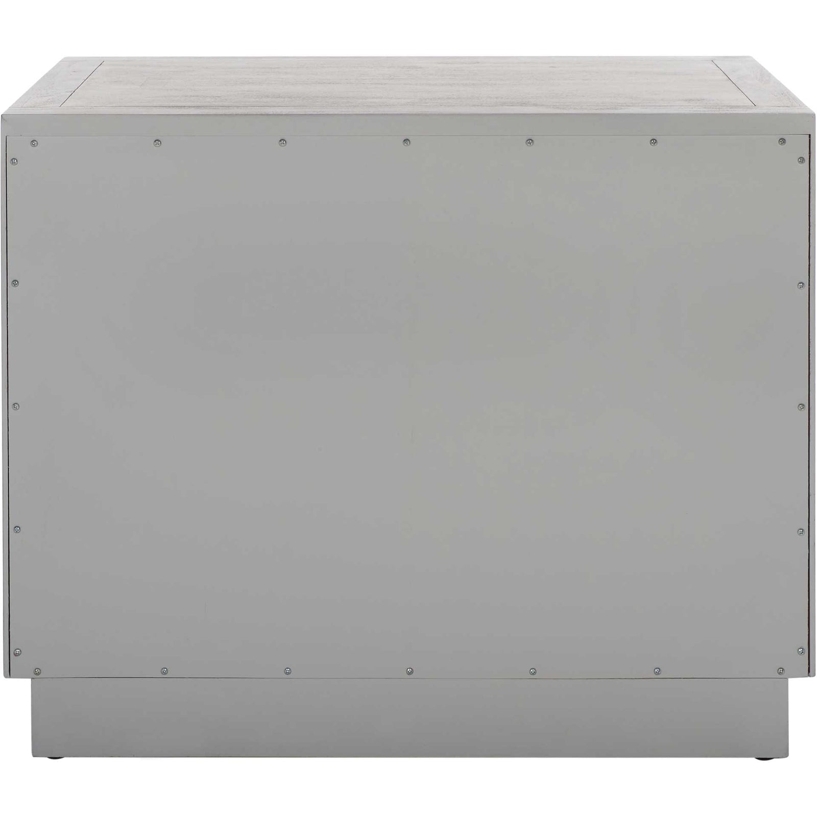 Sterling 2 Drawer Wood Nightstand Light Gray