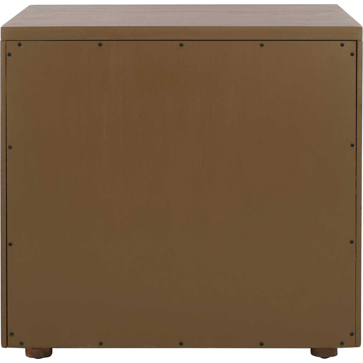 Romilly 3 Drawer Wood Nightstand Brown