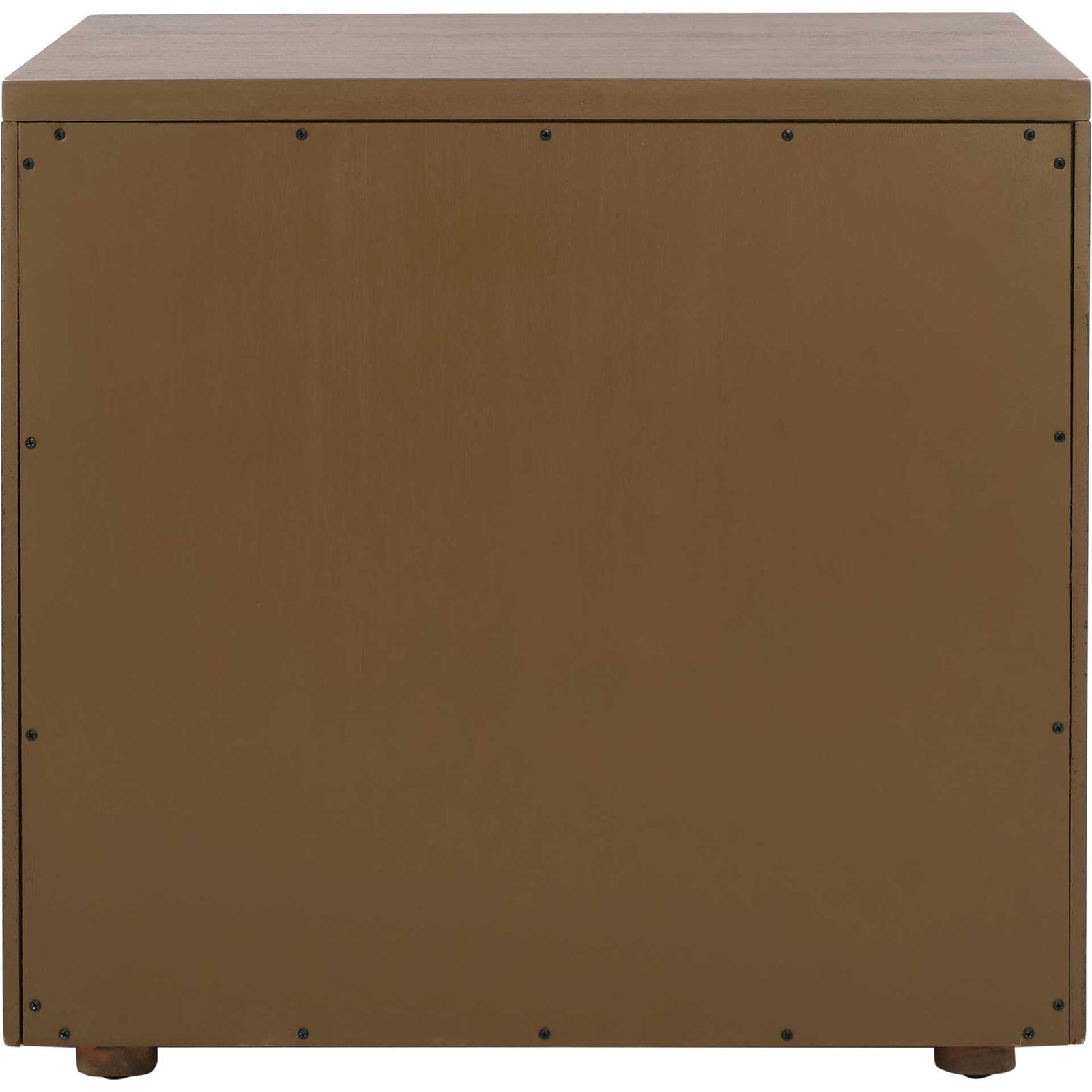 Romilly 3 Drawer Wood Nightstand Brown