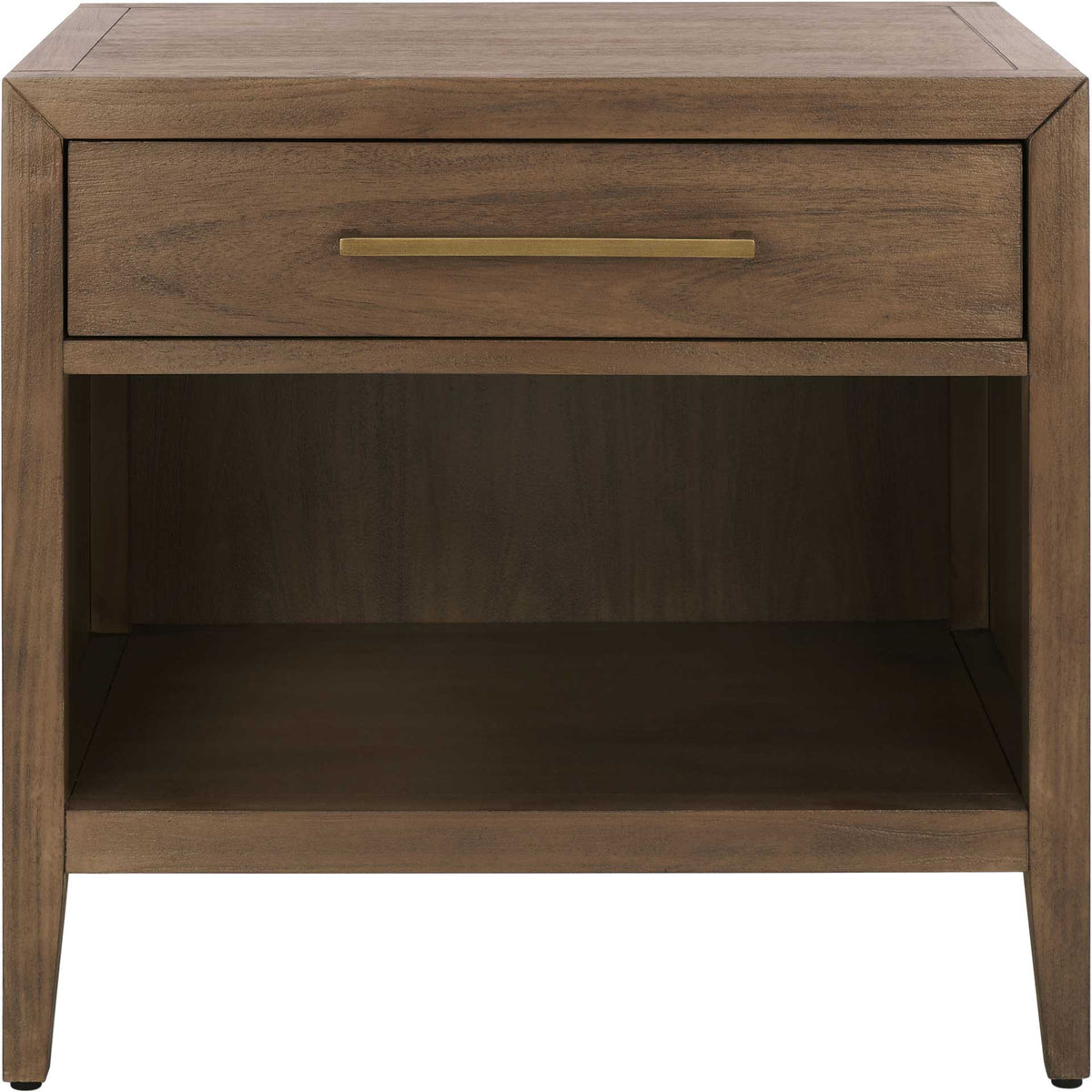 Arleana 1 Drawer Wood Nightstand Brown