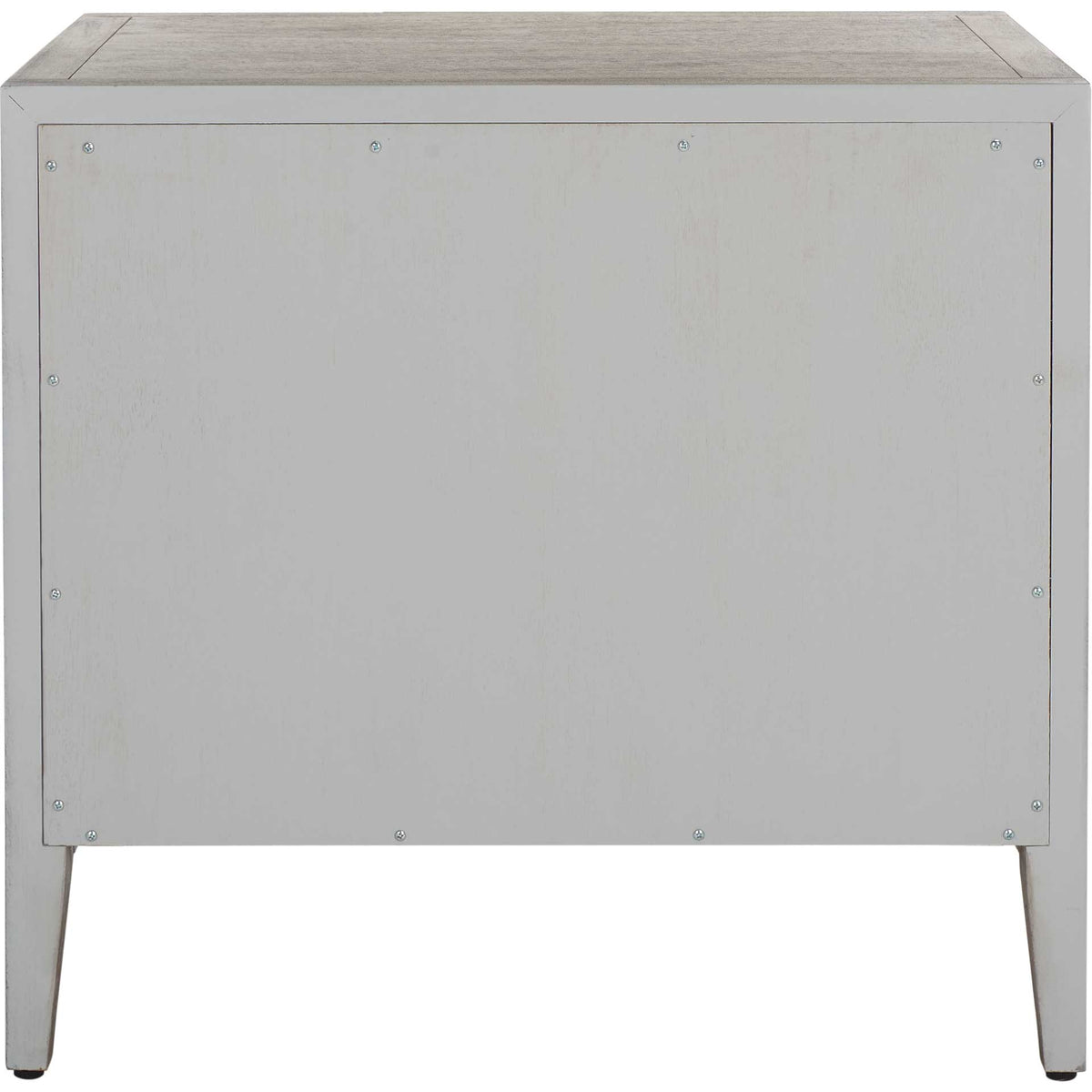 Arleana 3 Drawer Wood Nightstand Light Gray