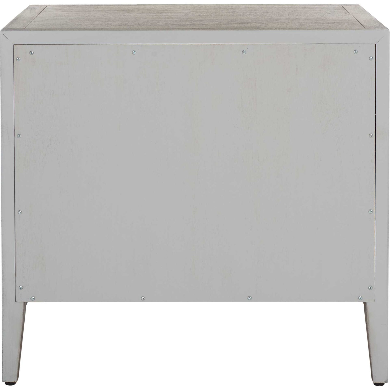 Arleana 3 Drawer Wood Nightstand Light Gray