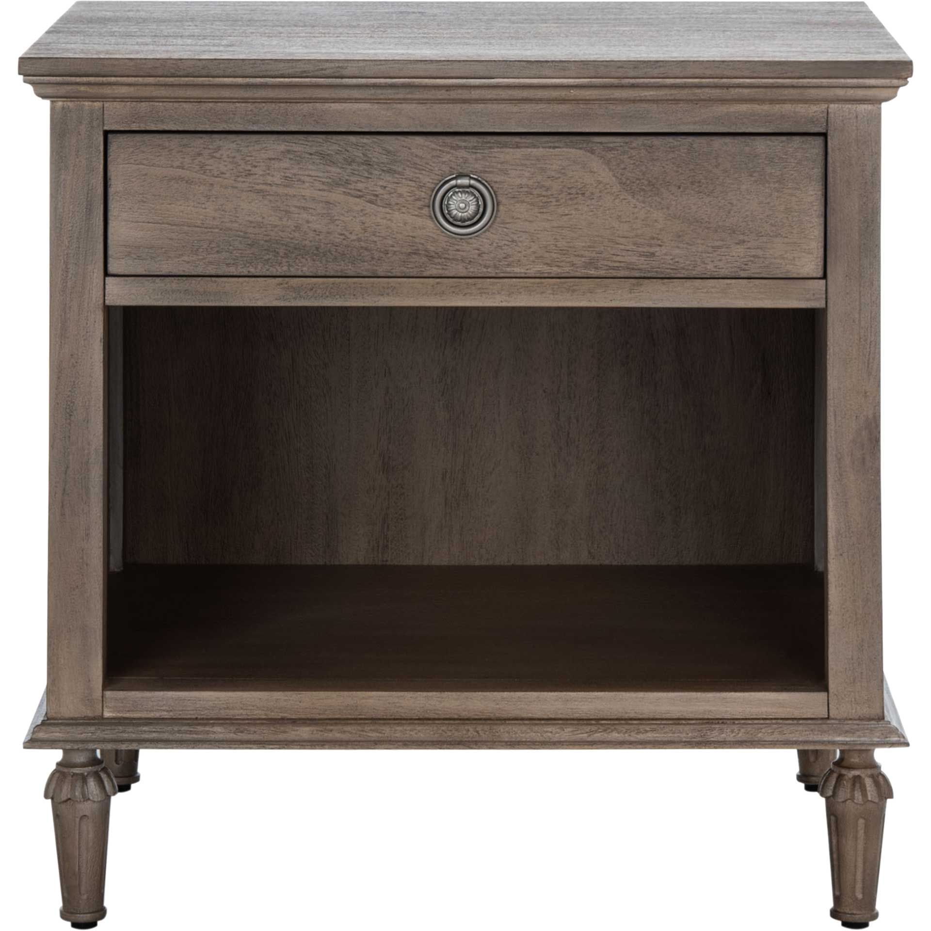 Lila 1 Drawer Wood Nightstand Light Brown