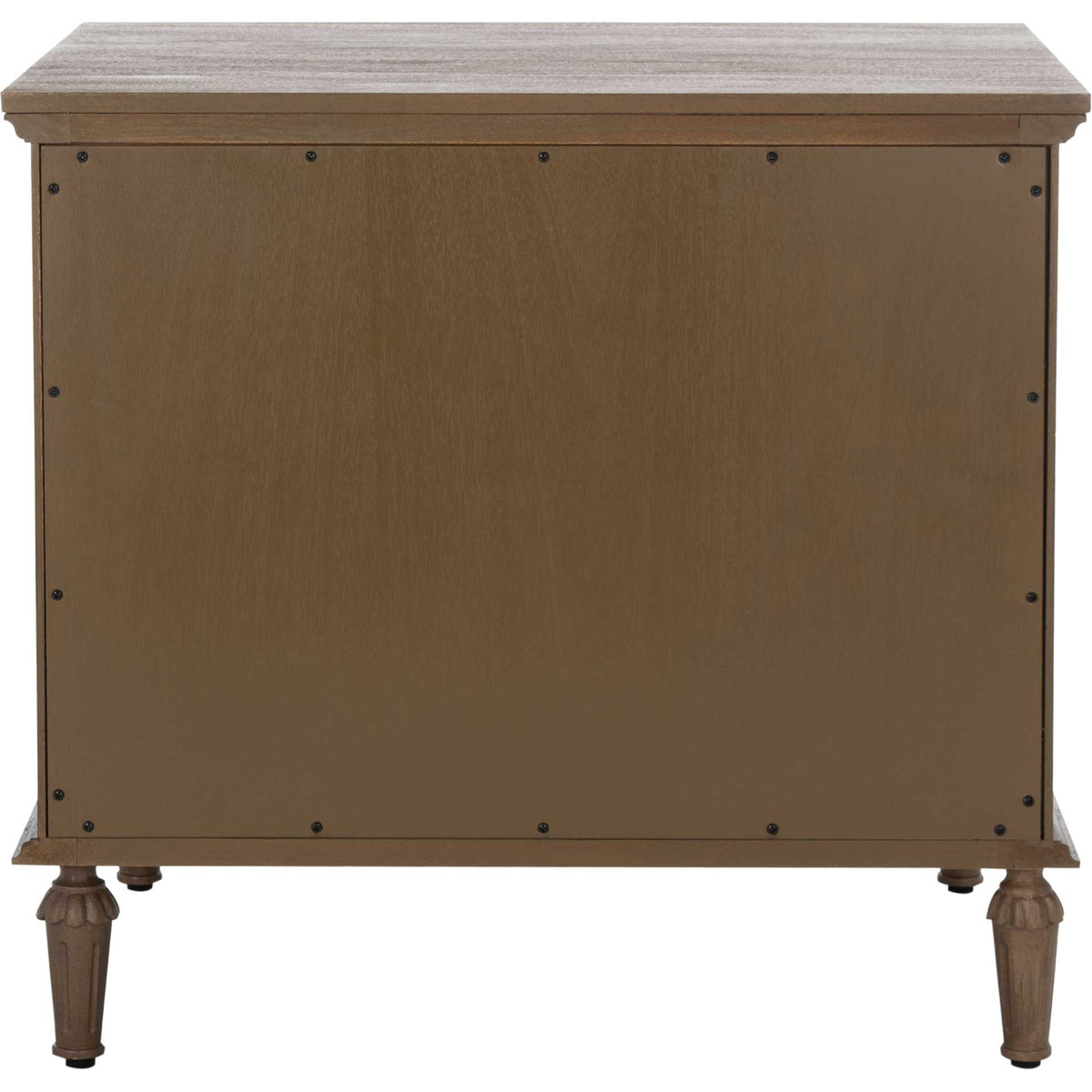 Lila 3 Drawer Wood Nightstand Brown