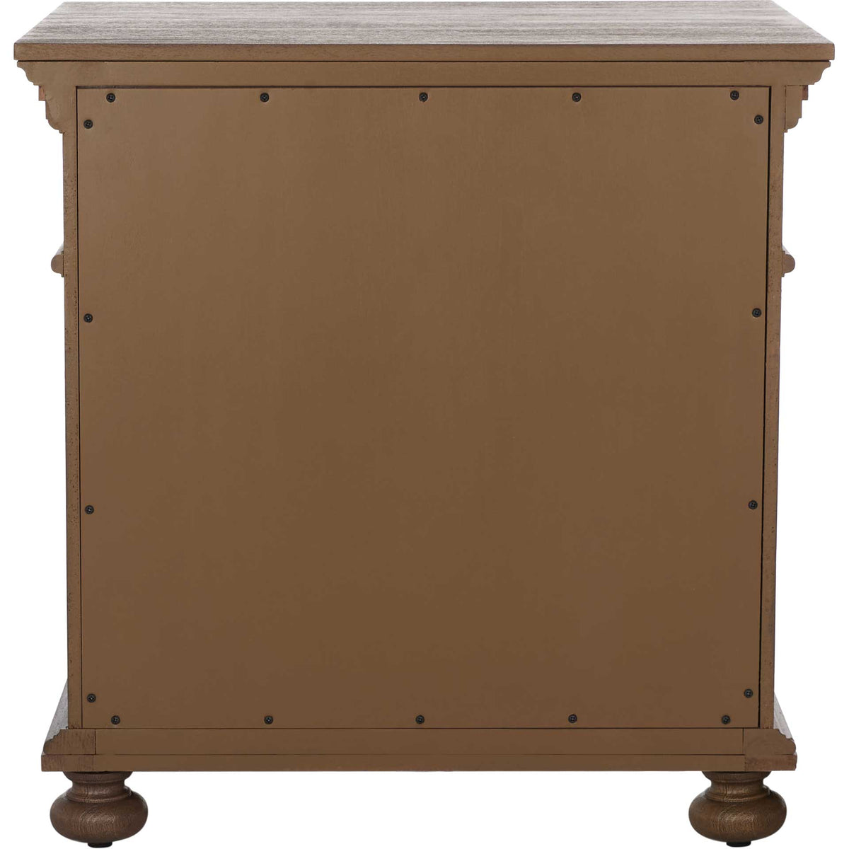 Alanis 3 Drawer Wood Nightstand Brown