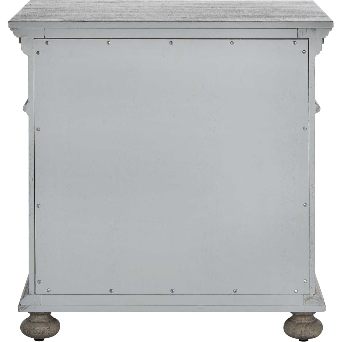 Alanis 3 Drawer Wood Nightstand Light Gray