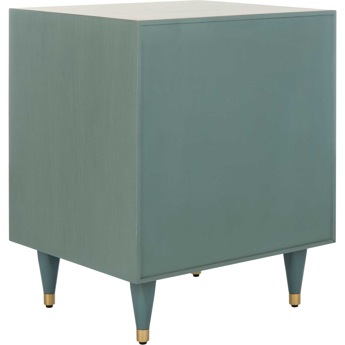 Brett Antique Gold Wave Nightstand Seafoam