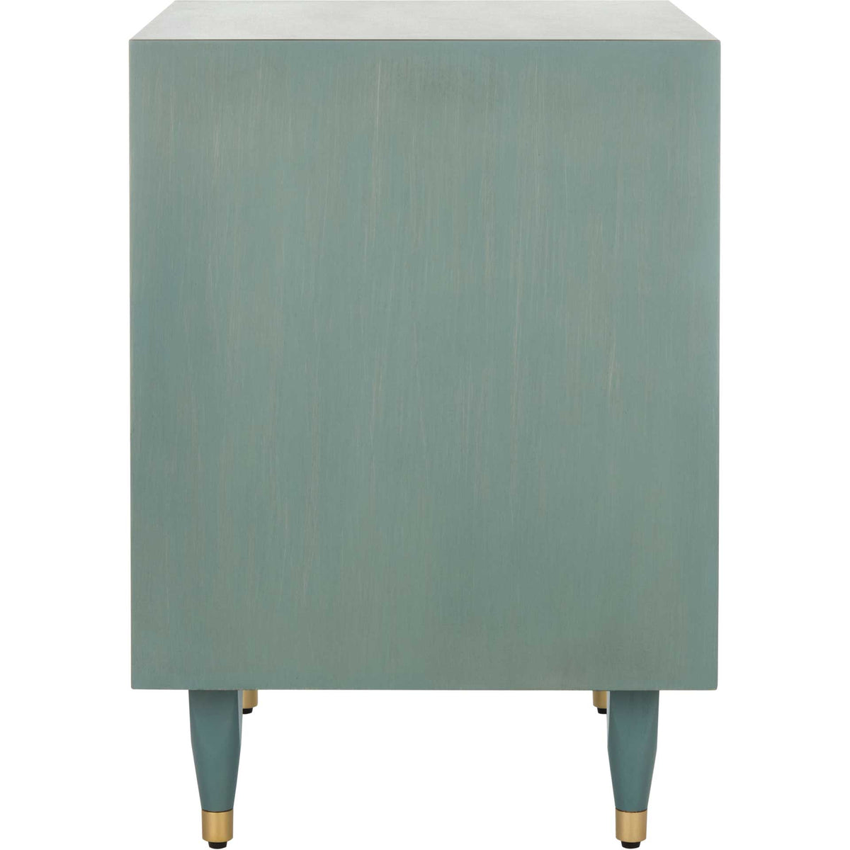 Brett Antique Gold Wave Nightstand Seafoam