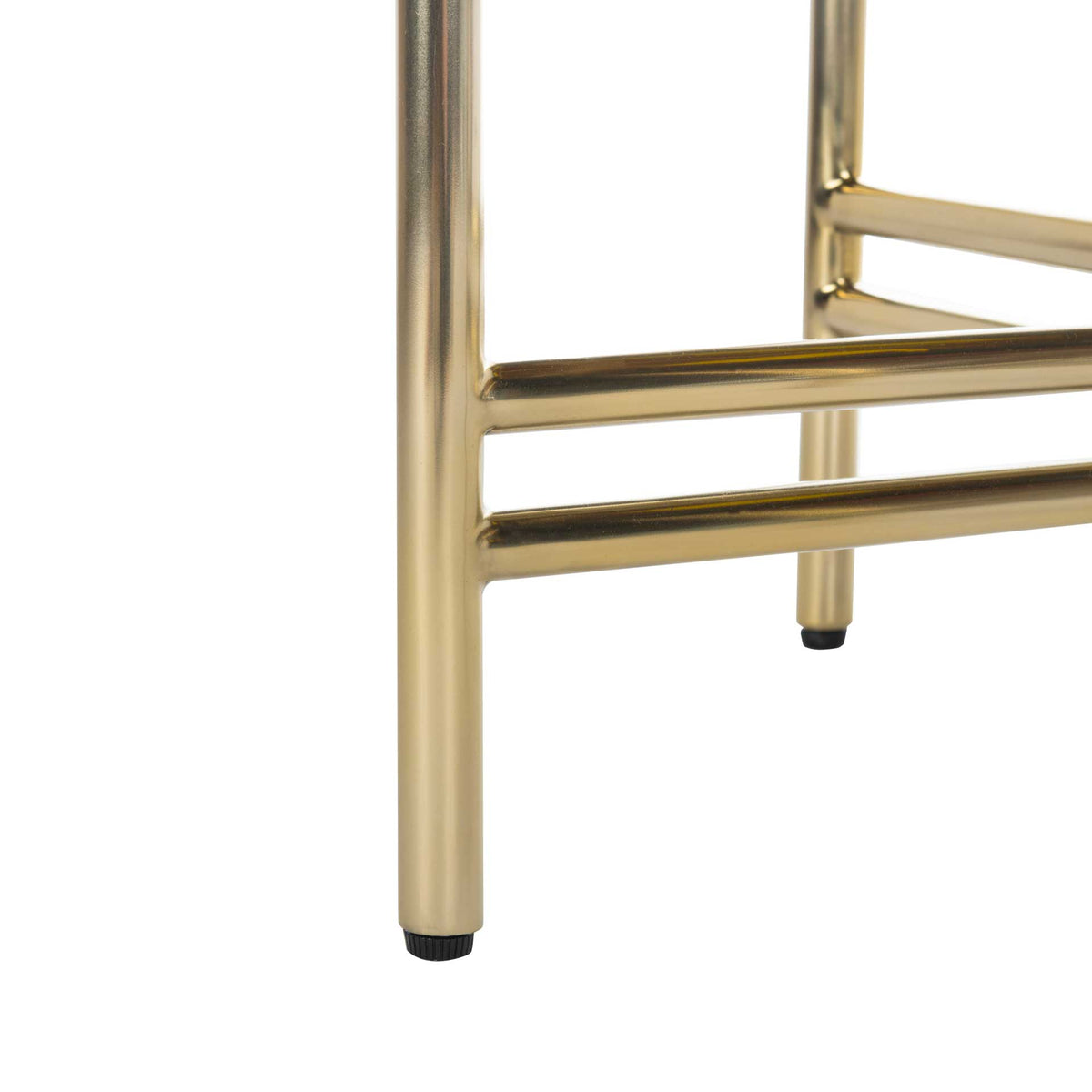 Caden End Table White/Gold
