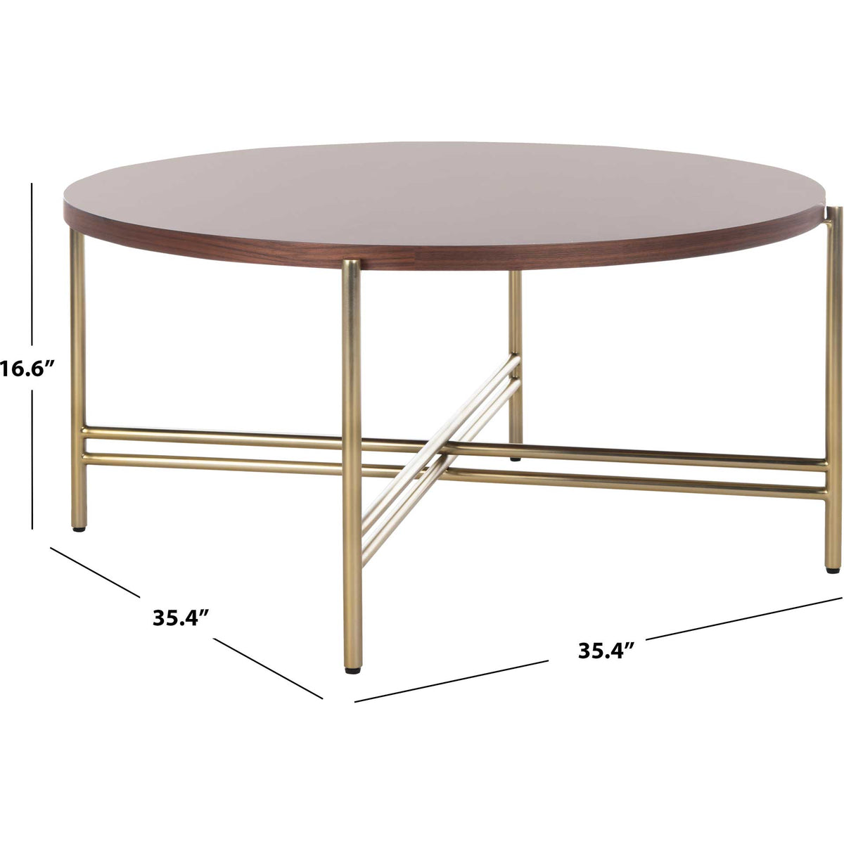 Caden Cocktail Table Natural/Gold