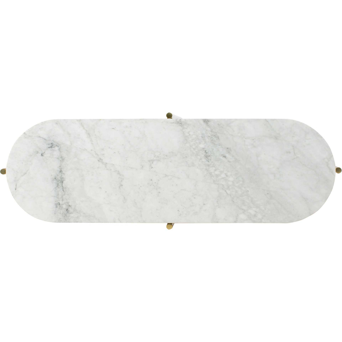 Caden Small Console Table White/Gold