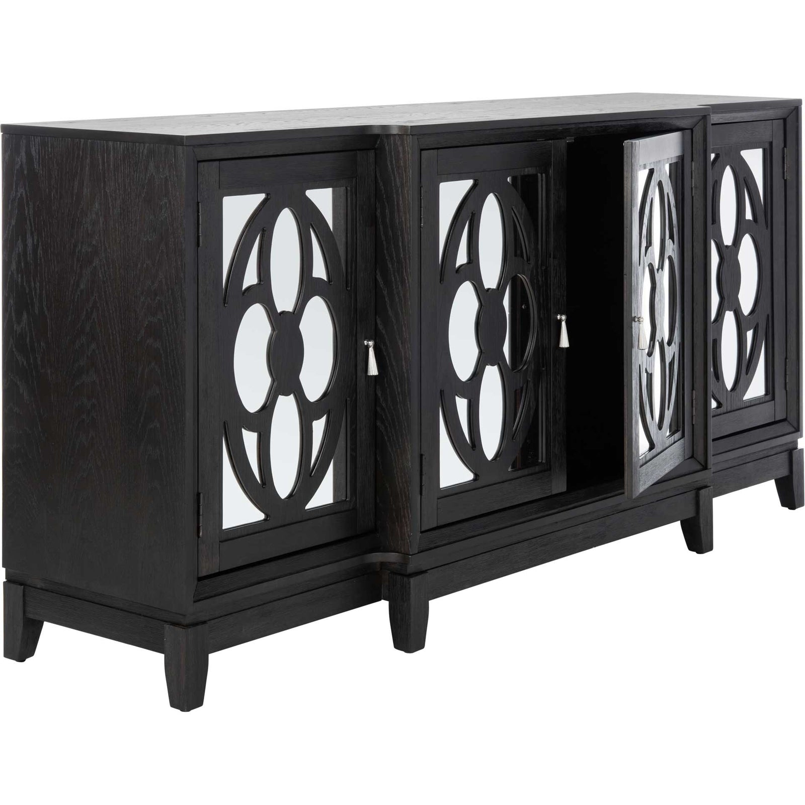 Makani Mirrored Sideboard Black