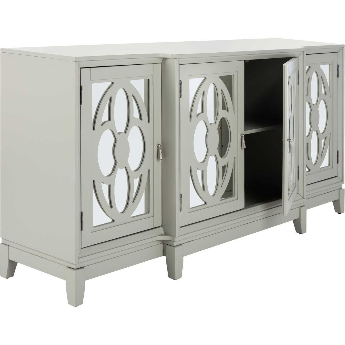 Makani Mirrored Sideboard Gray
