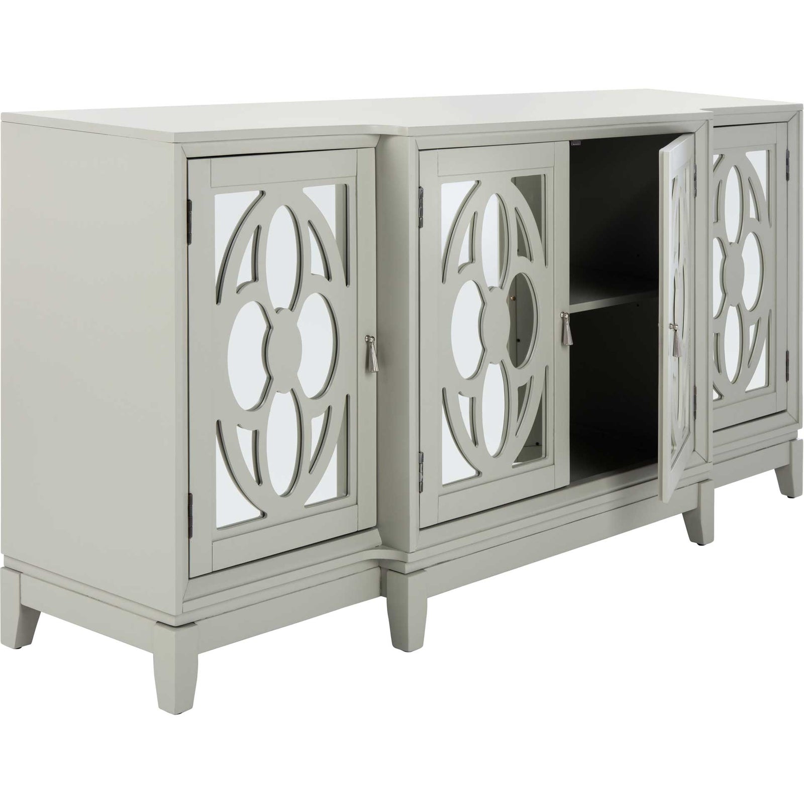 Makani Mirrored Sideboard Gray