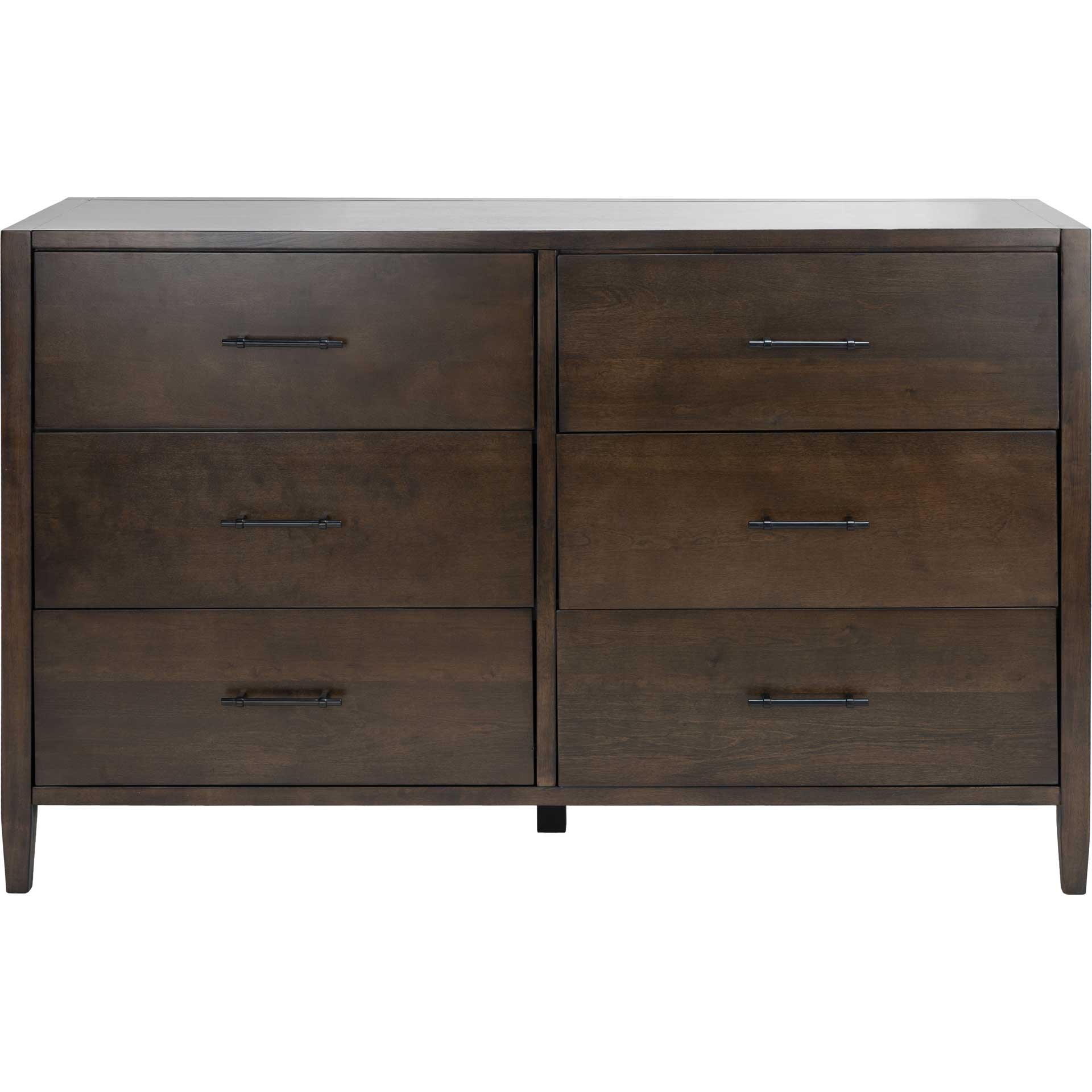 Toria 6 Drawer Dresser Dark Walnut