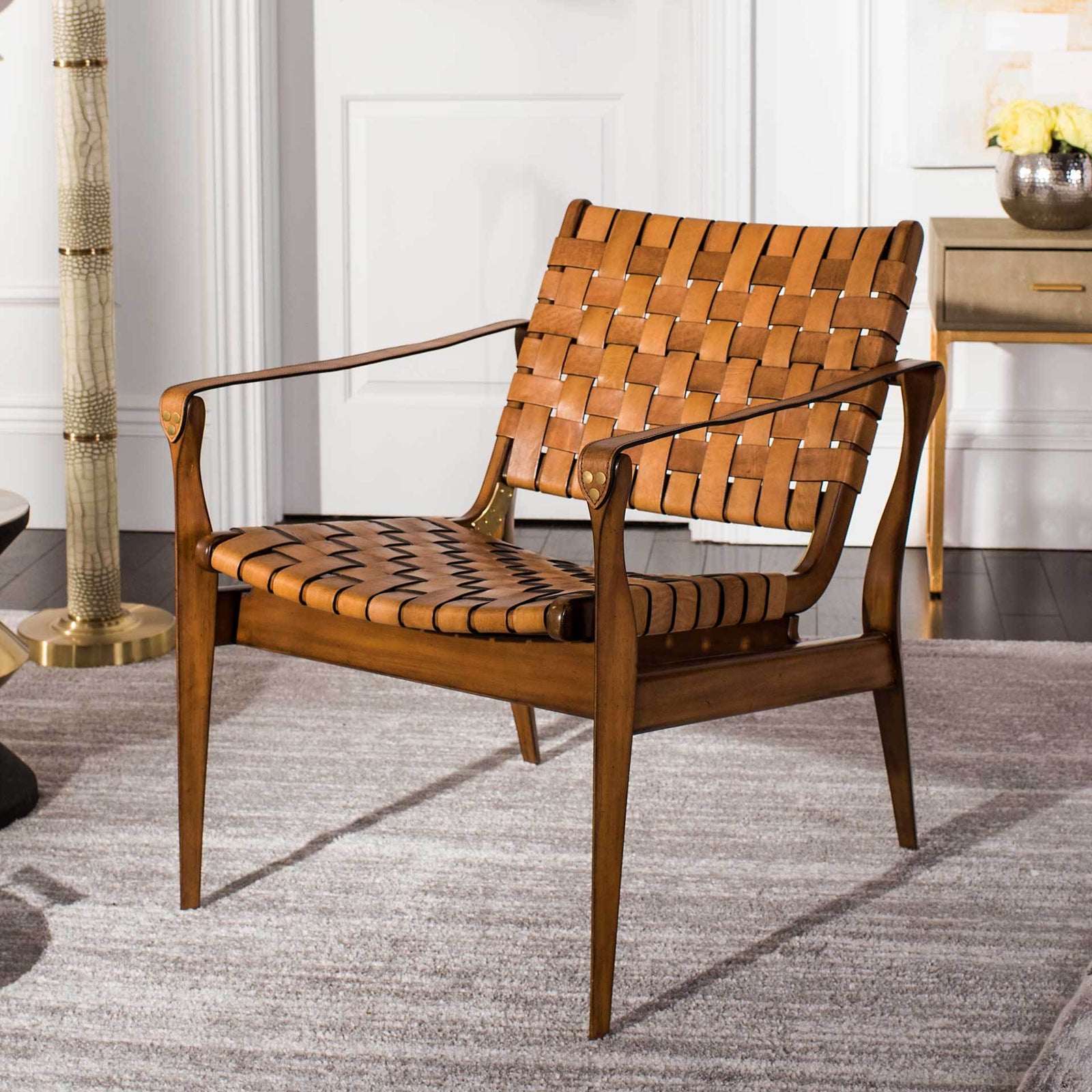 Diya Safari Chair Light Brown/Brown