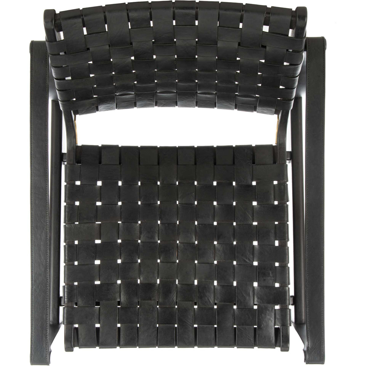 Diya Leather Safari Chair Black