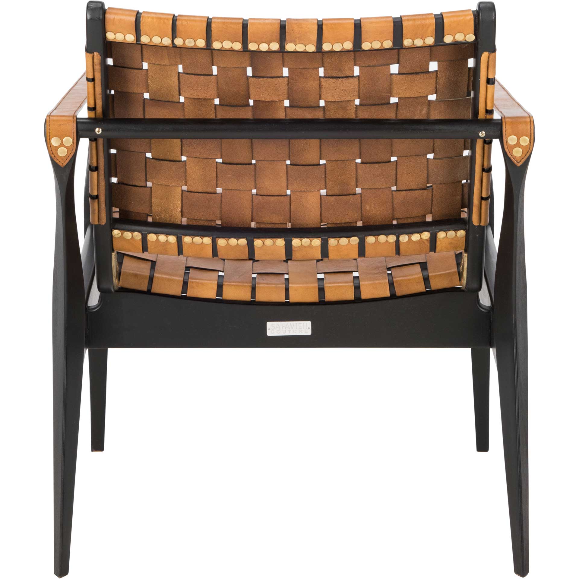 Diya Leather Safari Chair Brown/Black