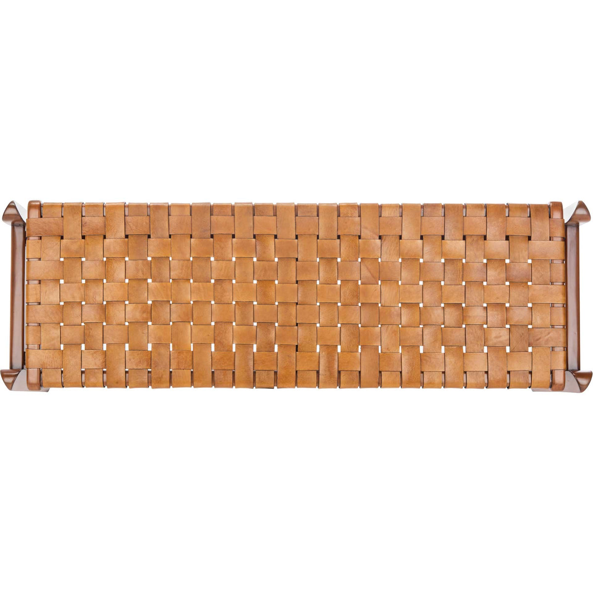 Diya Leather Bench Brown/Light Brown