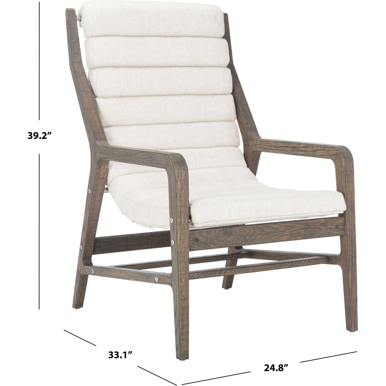 Delegation Channel Tufted Chair White