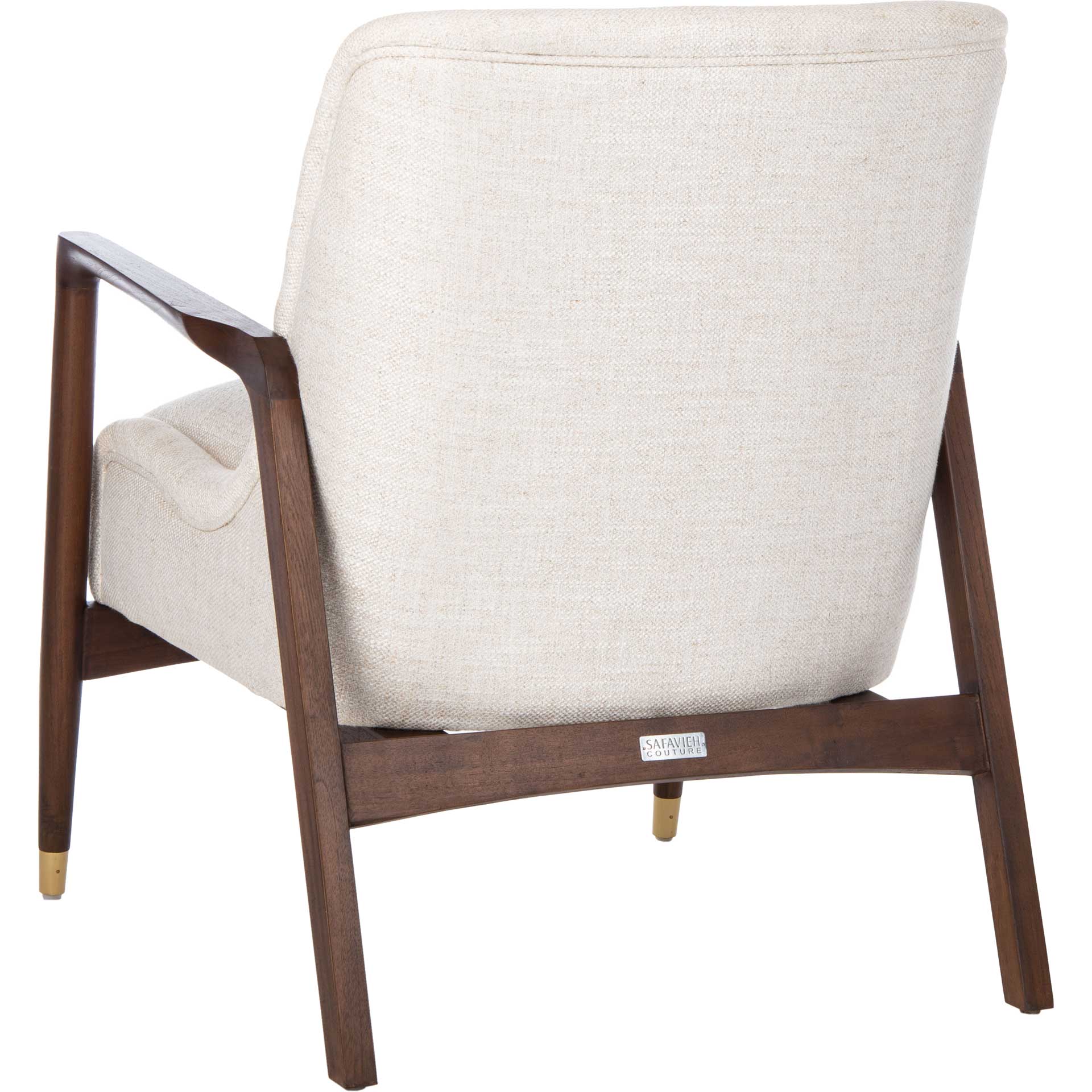 Flourish Mid-Century Accent Chair Cream