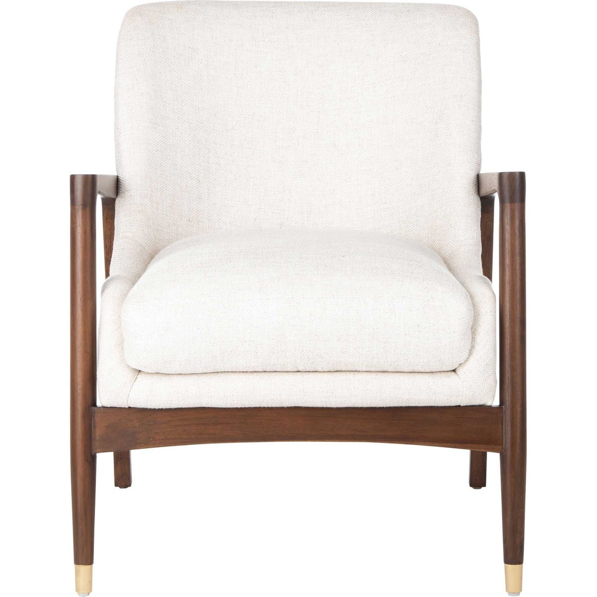 Flourish Mid-Century Accent Chair Cream