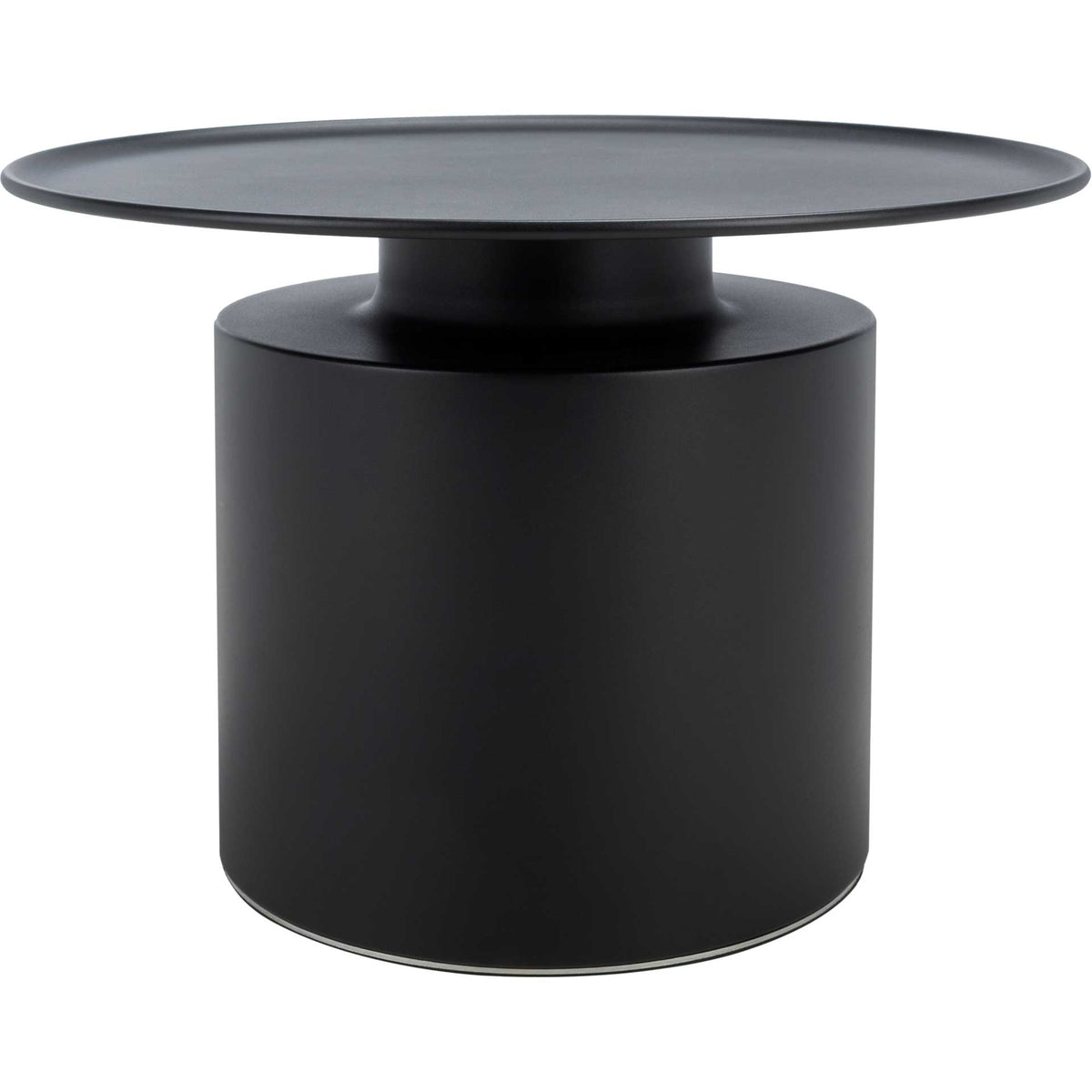 Danna Round Metal Coffee Table Black