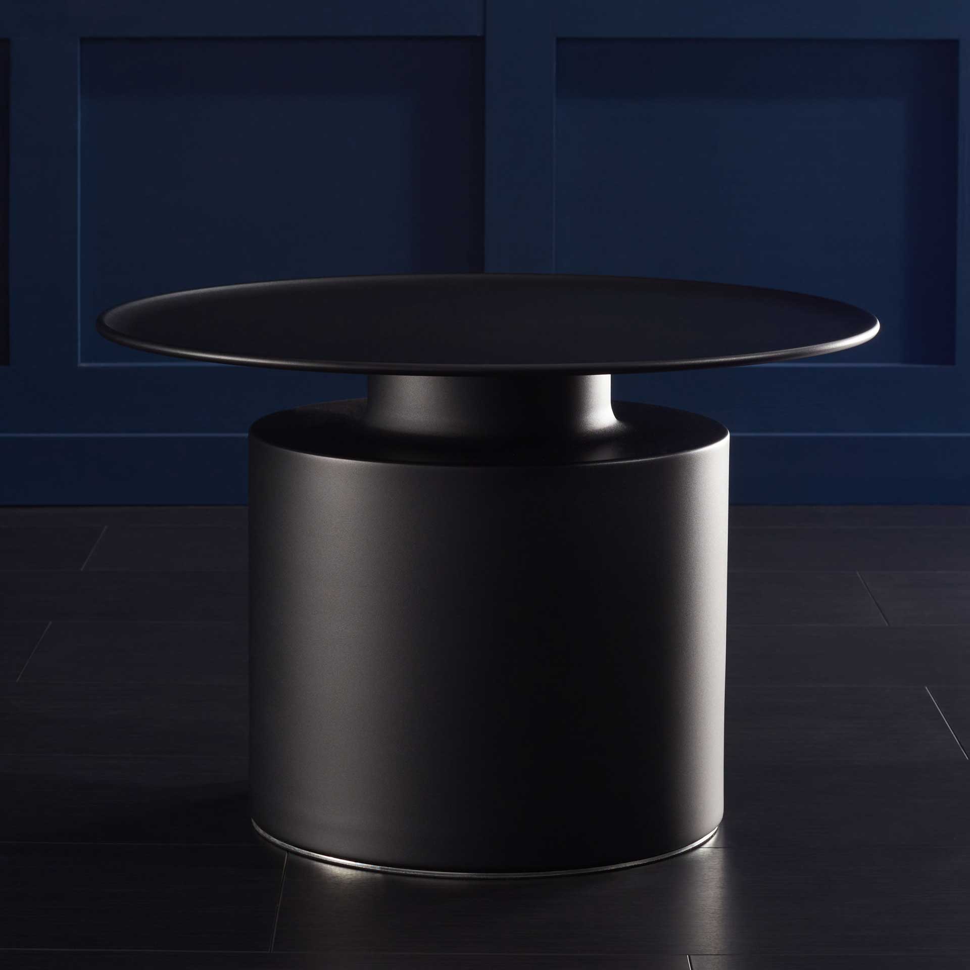 Danna Round Metal Coffee Table Black