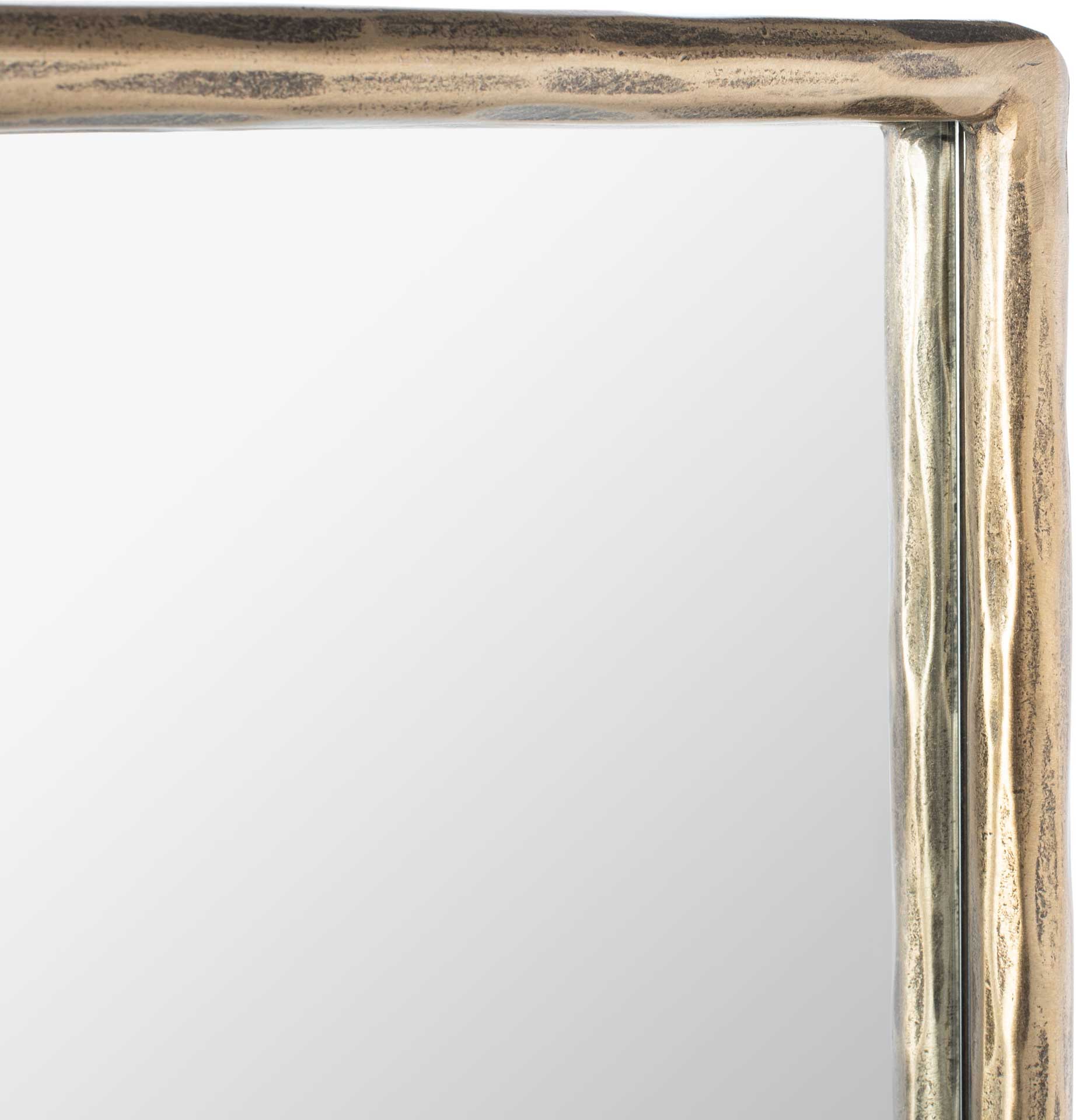 Tranquility Small Rectangle Mirror Brass
