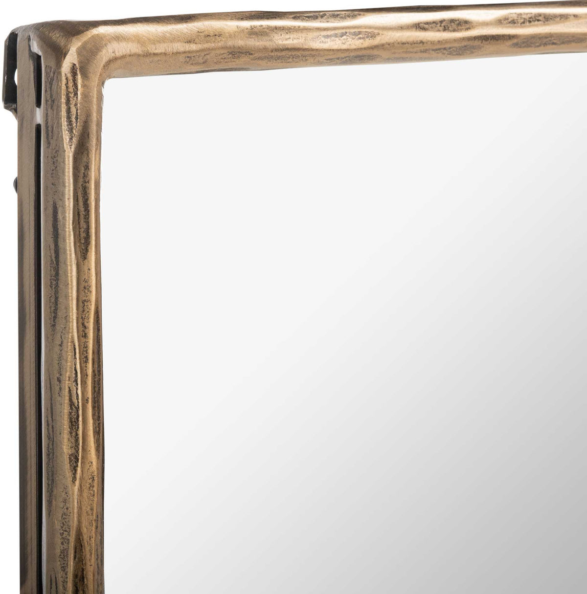 Yves Square Metal Mirror Brass
