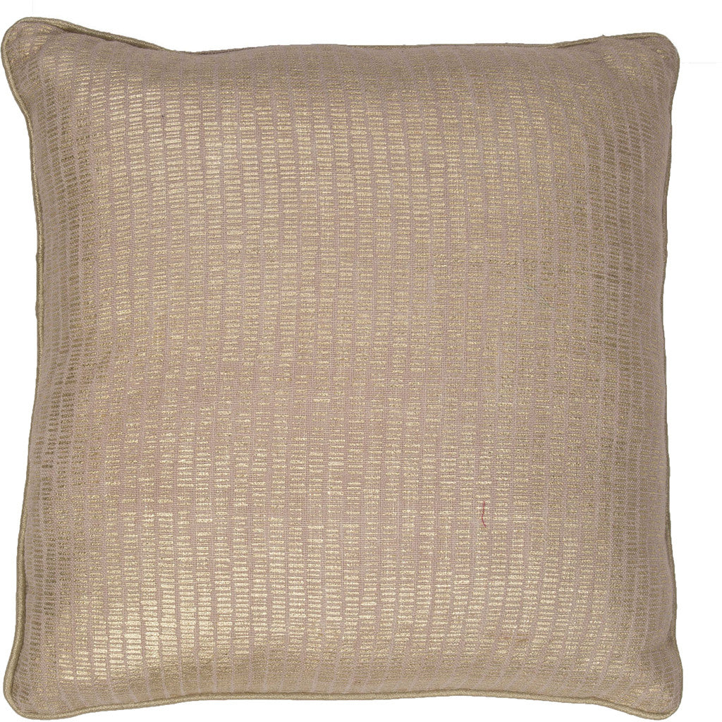 Shimmer Metallic Champagne Beige Pillow