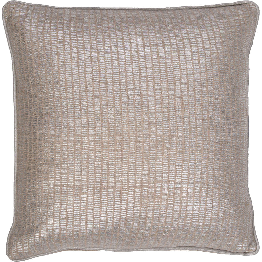 Shimmer Metallic Silver Pillow