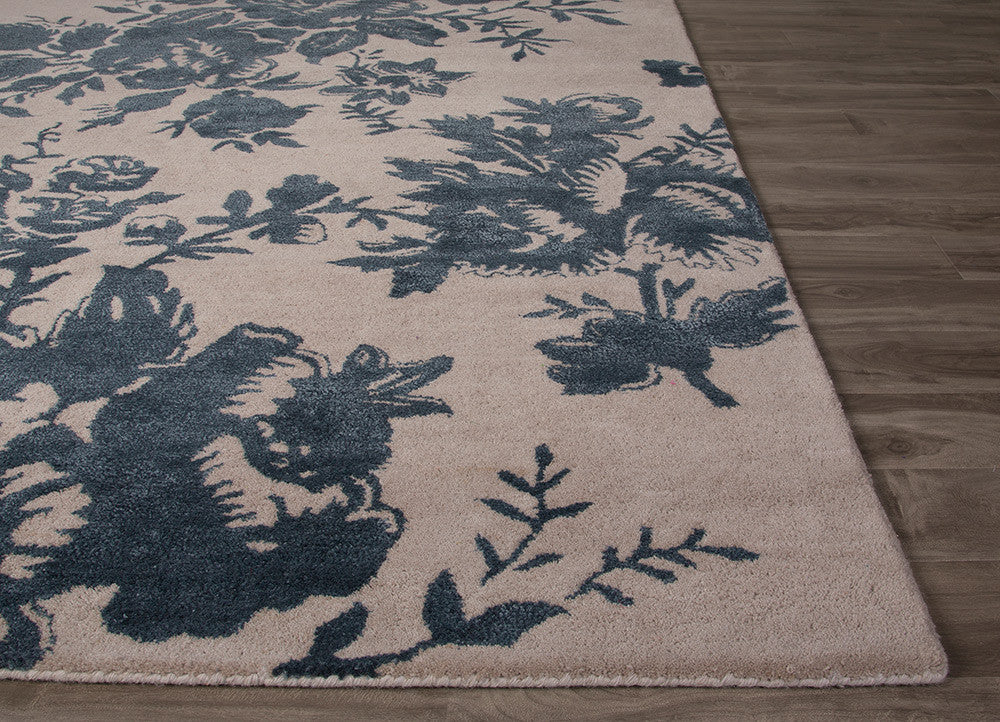 Shadow Dora Oyster Gray/Mallard Blue Area Rug