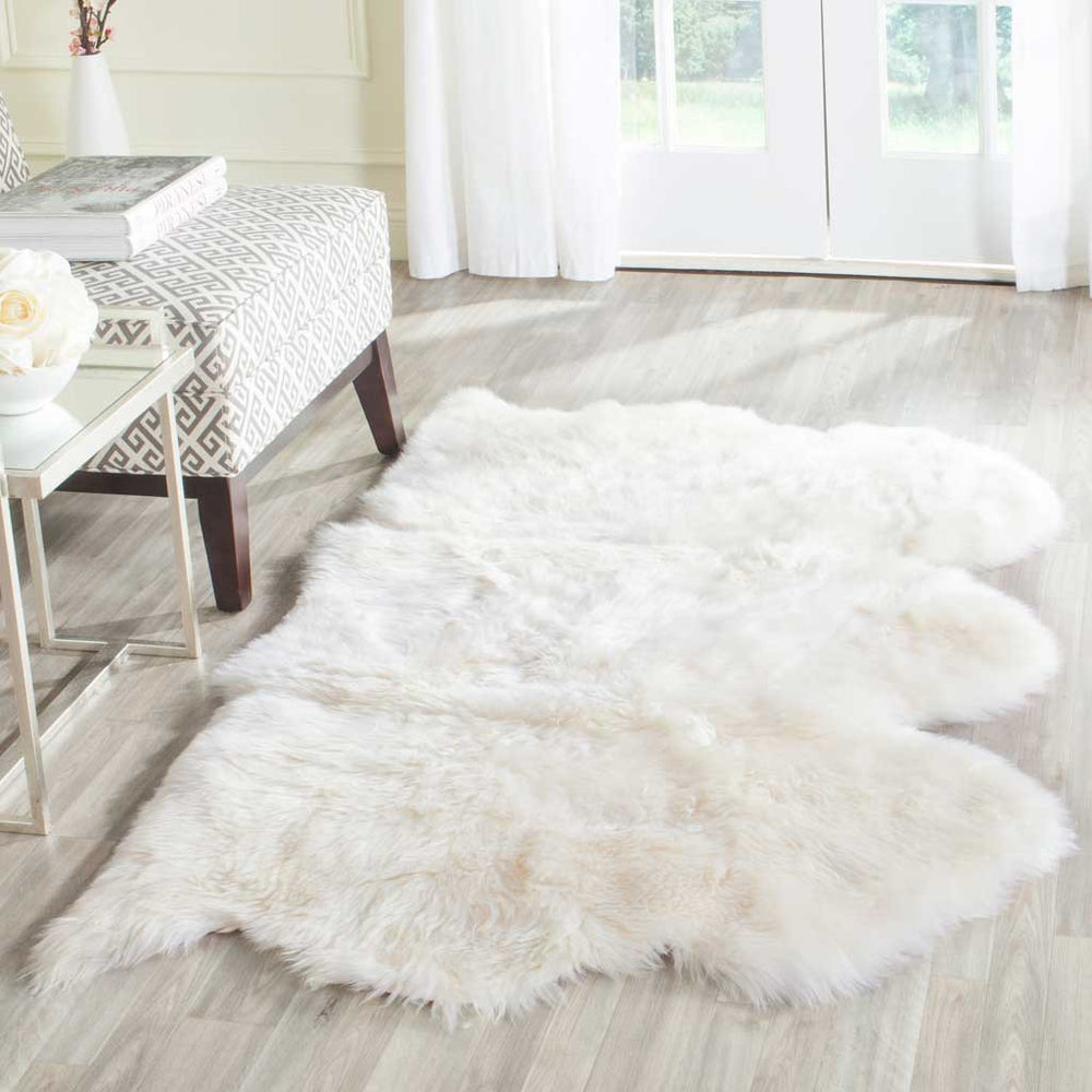 Sheepskin Pelt White Area Rug - Froy.com