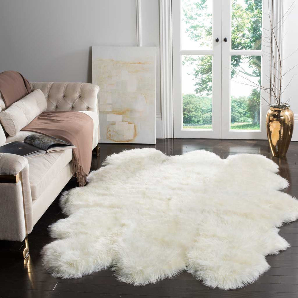 Sheepskin Pelt White Area Rug - Froy.com