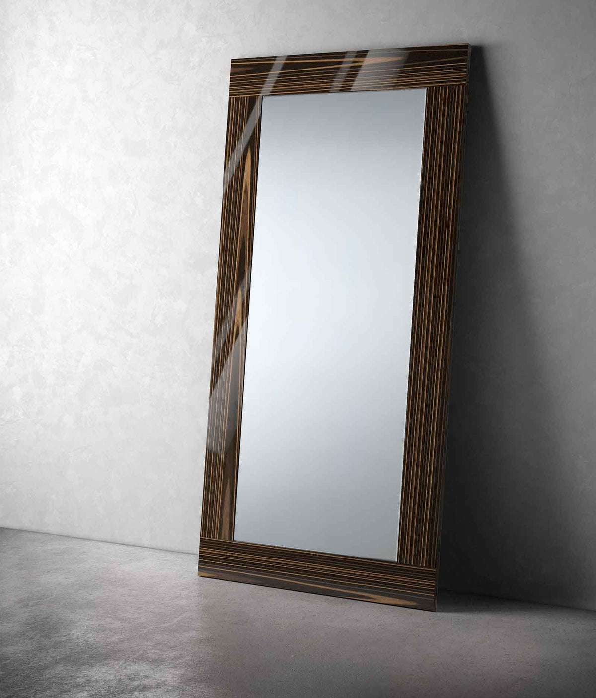 Norfolk Mirror Cathedral Ebony Lacquer